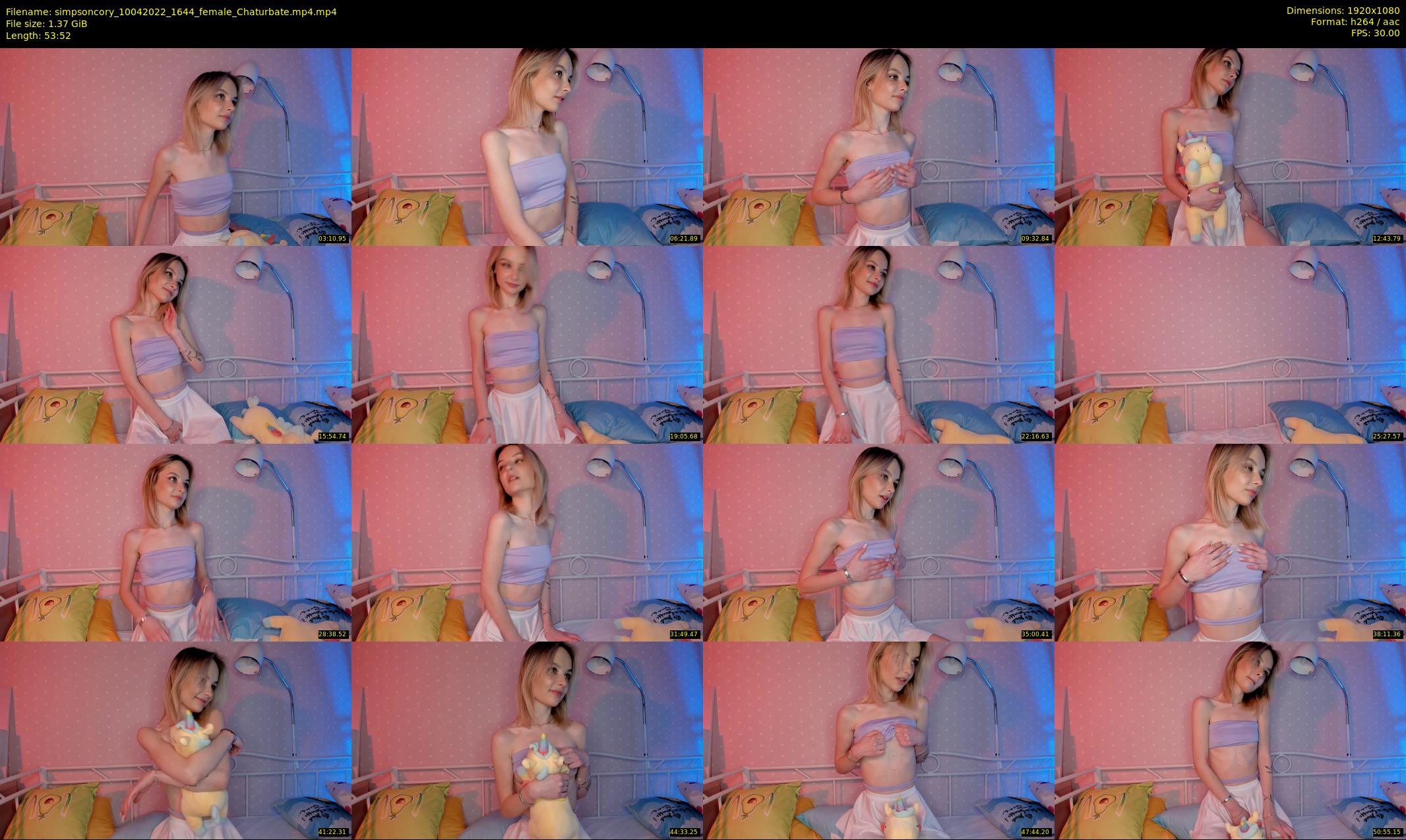 simpsoncory — 54 minute Chaturbate female cam show recording, 1080p, Apr 10, 2022
