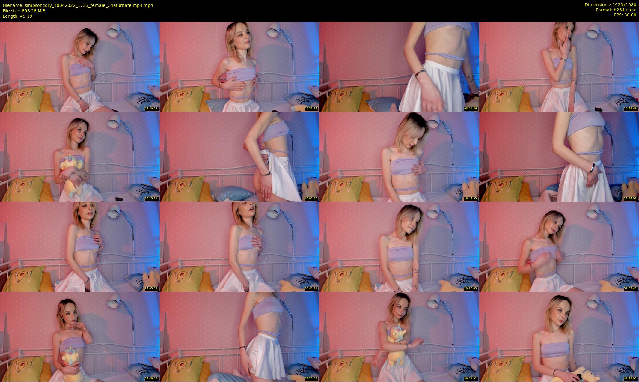 simpsoncory — 46 minute Chaturbate female cam show recording, 1080p, Apr 10, 2022