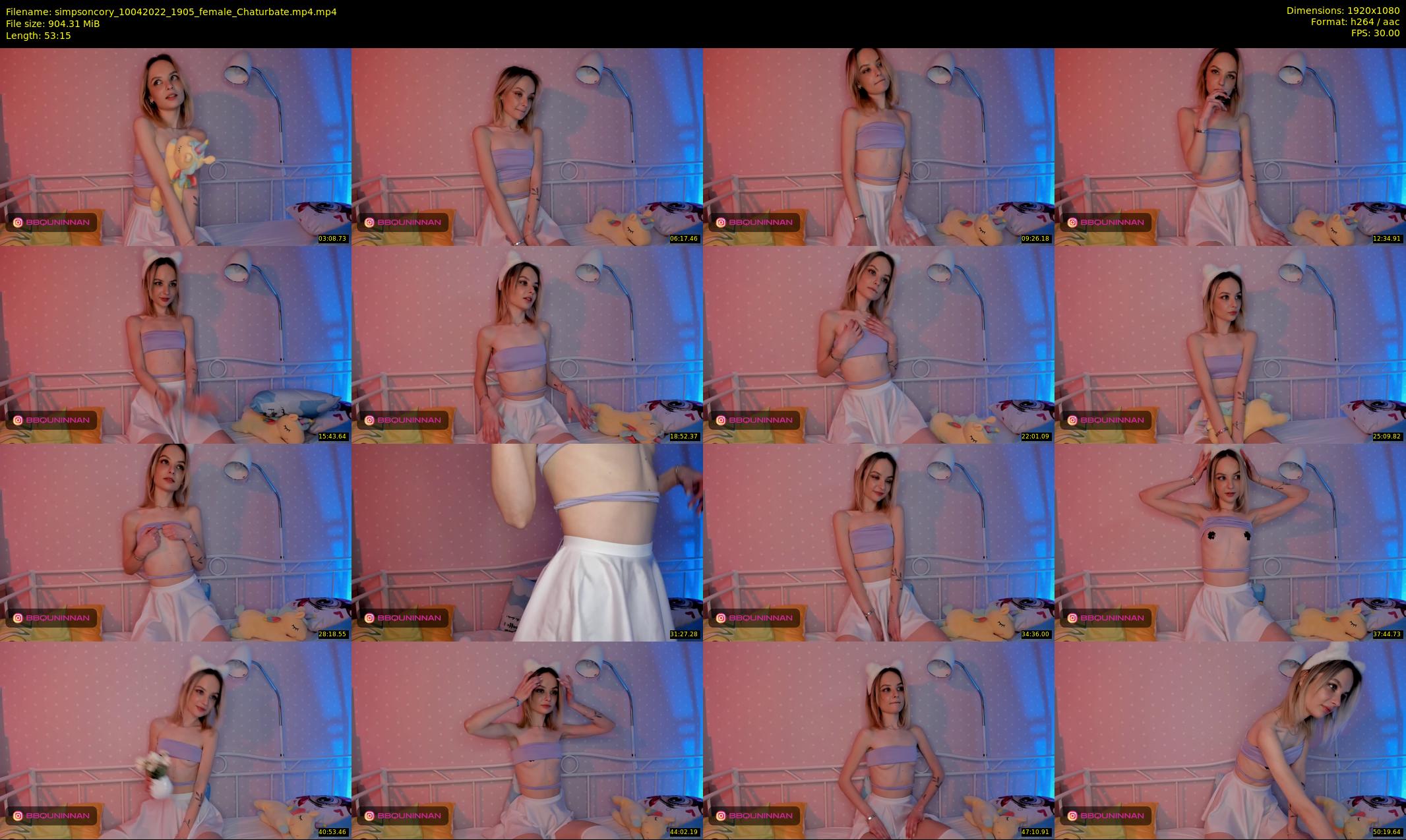 simpsoncory — 54 minute Chaturbate female cam show recording, 1080p, Apr 10, 2022