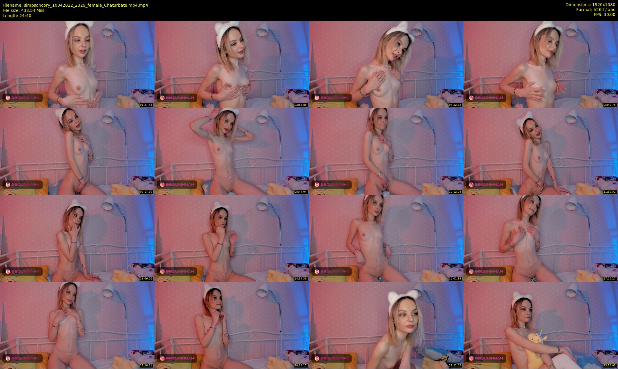 simpsoncory — 25 minute Chaturbate female cam show recording, 1080p, Apr 10, 2022