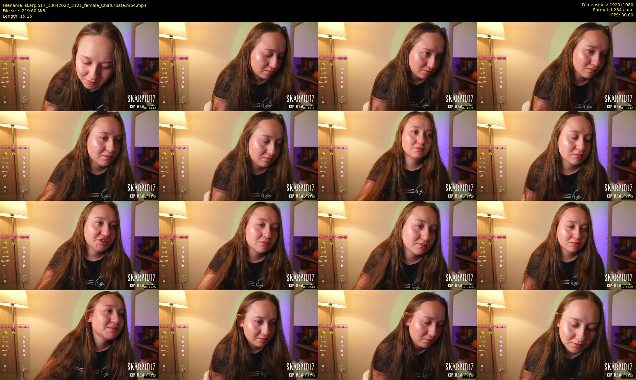 skarpio17 — 16 minute Chaturbate female cam show recording, 1080p, Apr 10, 2022