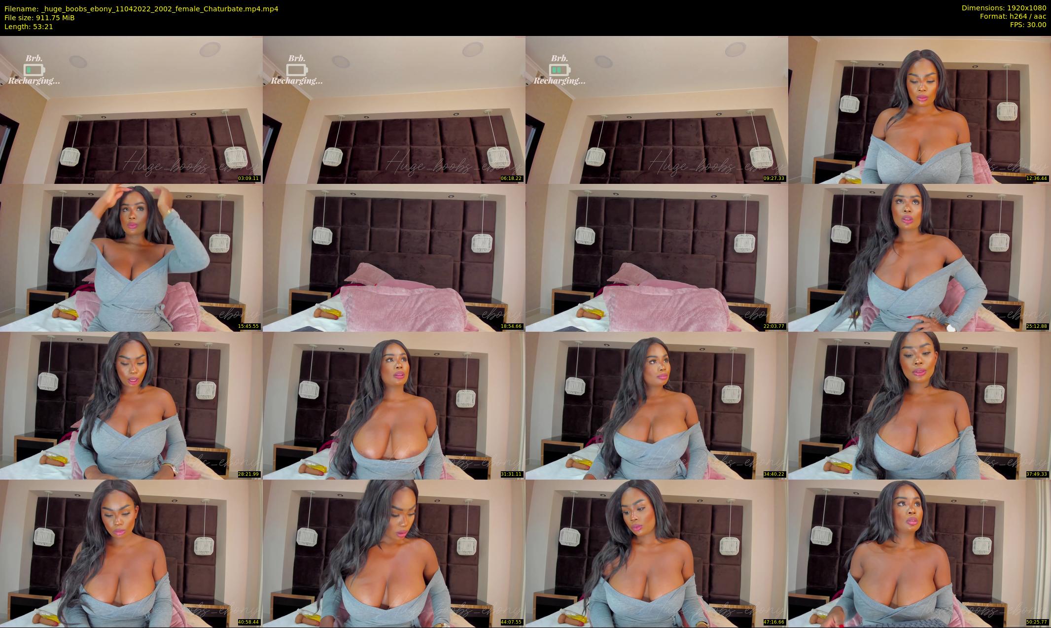 _huge_boobs_ebony — 54 minute Chaturbate female cam show recording, 1080p, Apr 11, 2022