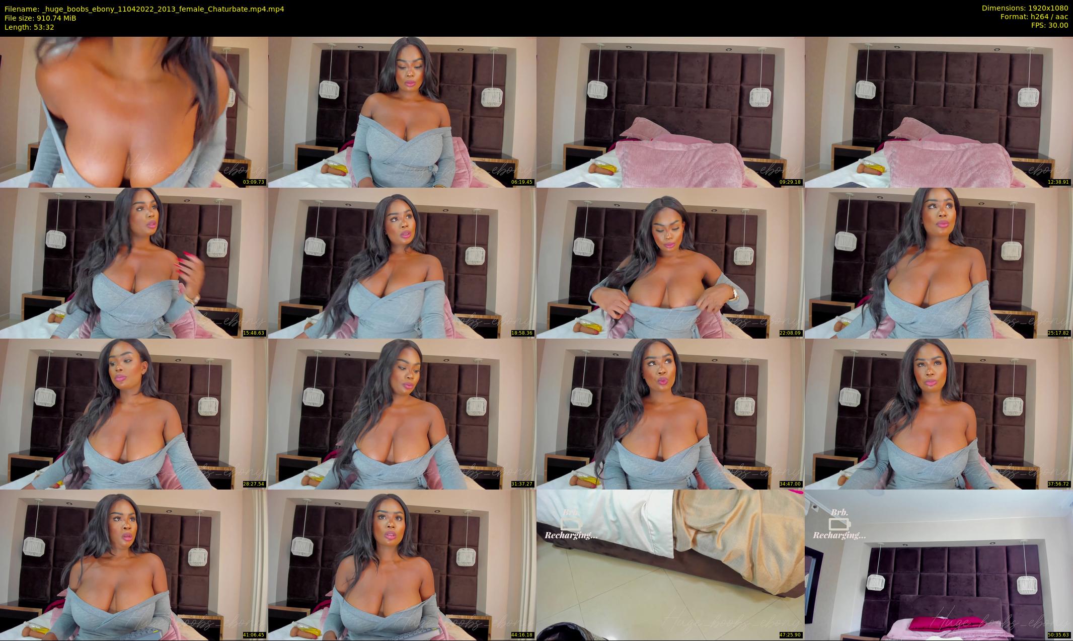 _huge_boobs_ebony — 54 minute Chaturbate female cam show recording, 1080p, Apr 11, 2022