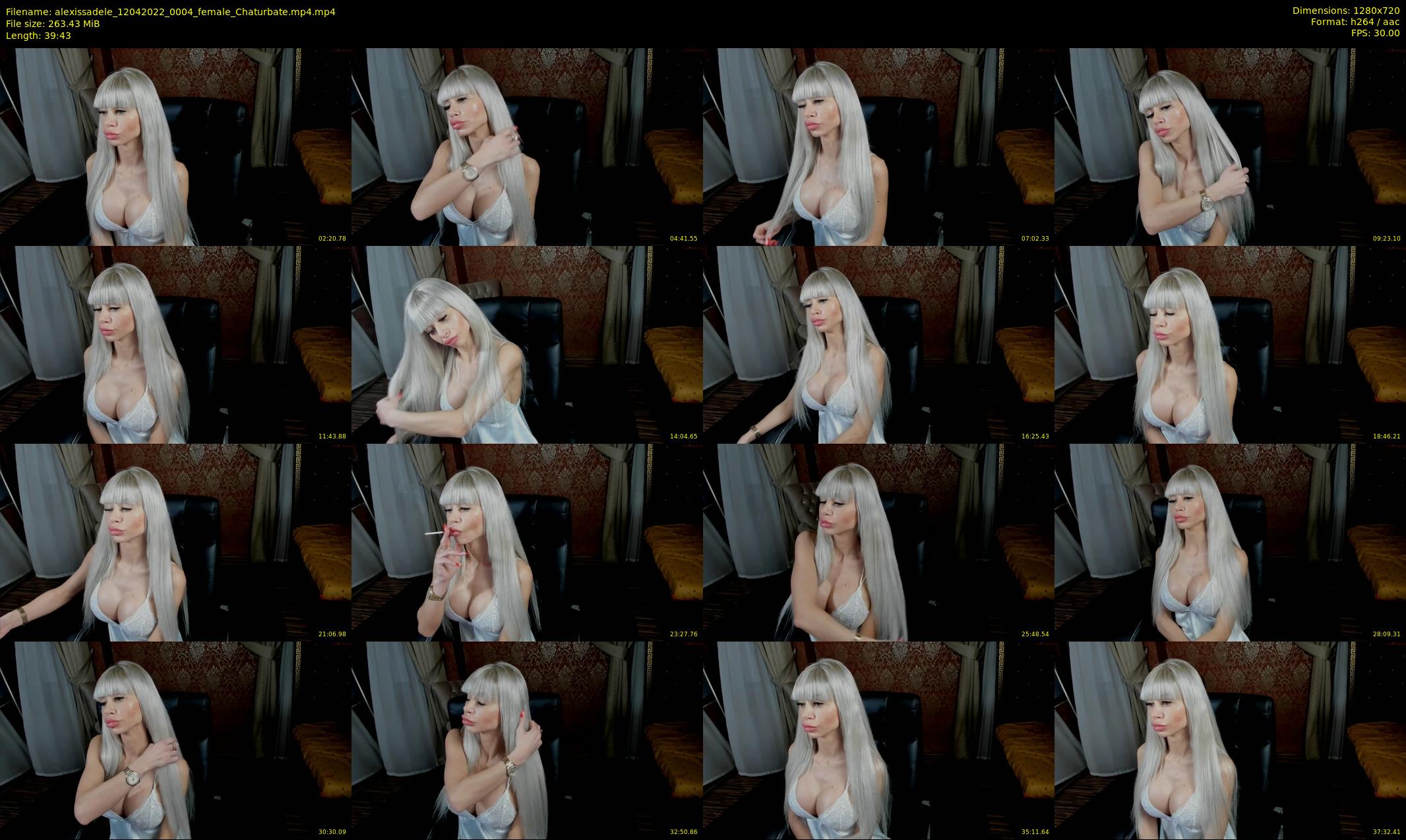 alexissadele — 40 minute Chaturbate female cam show recording, 720p, Apr 12, 2022