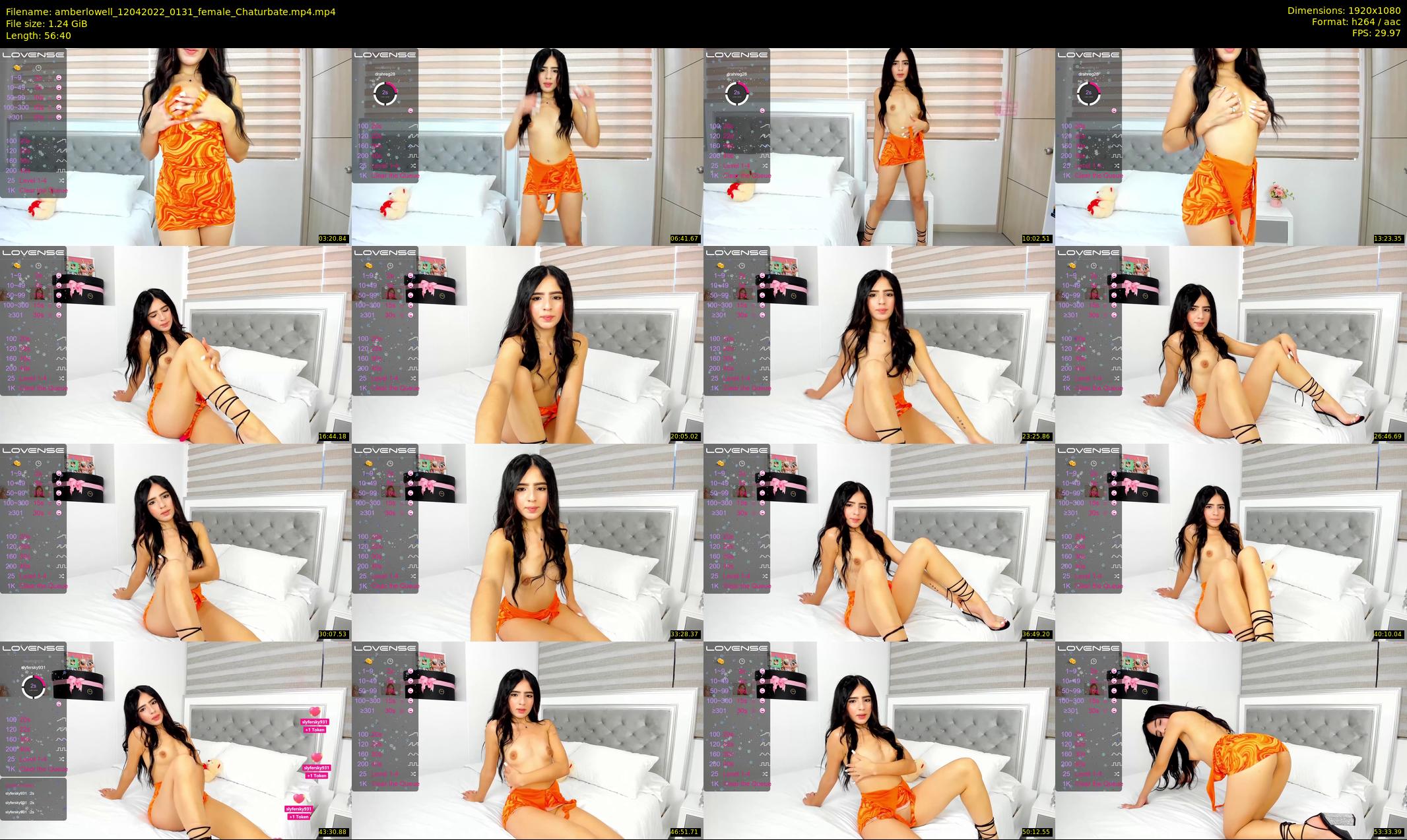 amberlowell — 57 minute Chaturbate female cam show recording, 1080p, Apr 12, 2022