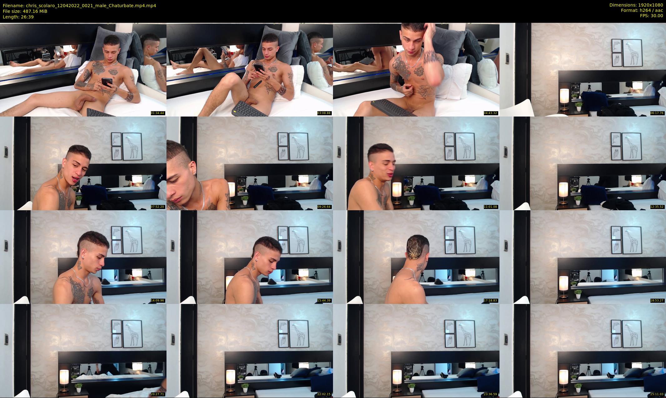 chris_scolaro — 27 minute Chaturbate male cam show recording, 1080p, Apr 12, 2022
