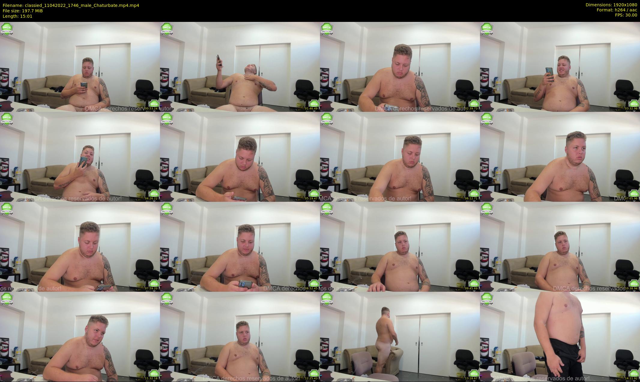 classied — 16 minute Chaturbate male cam show recording, 1080p, Apr 11, 2022