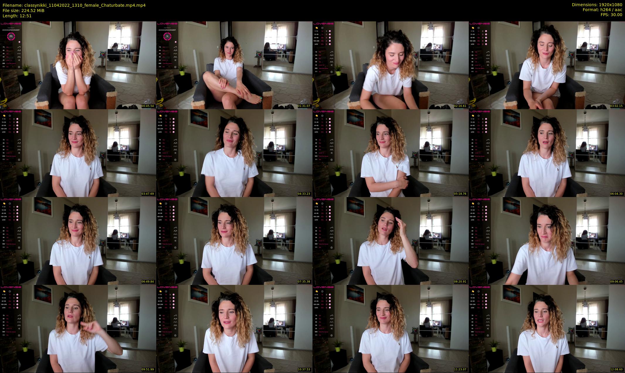 classynikki — 13 minute Chaturbate female cam show recording, 1080p, Apr 11, 2022