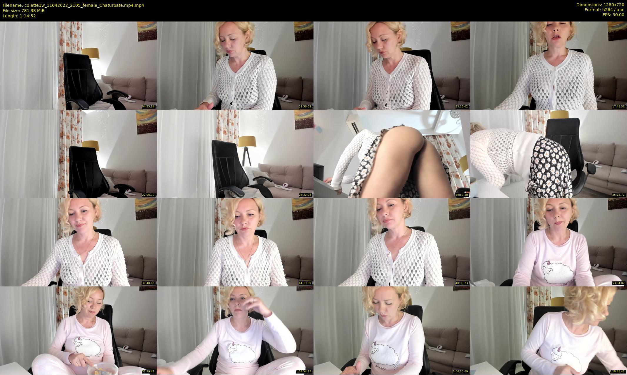 colette1w — 75 minute Chaturbate female cam show recording, 720p, Apr 11, 2022