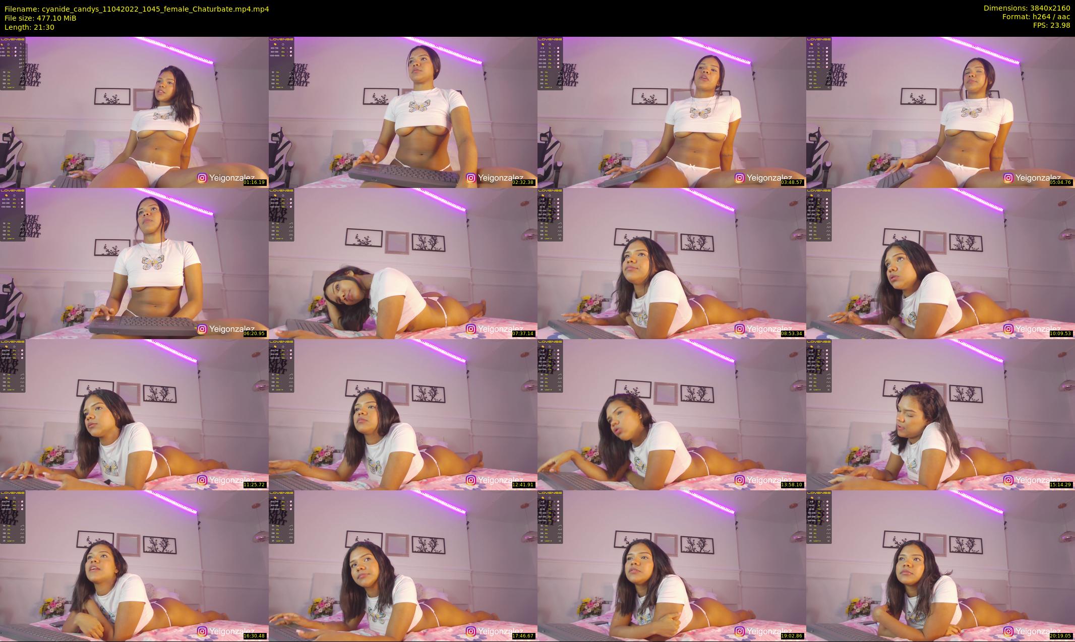 cyanide_candys — 22 minute Chaturbate female cam show recording, 4K, Apr 11, 2022