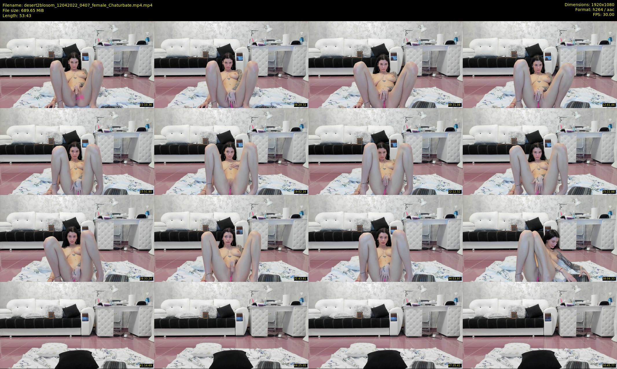 desert2blosom — 54 minute Chaturbate female cam show recording, 1080p, Apr 12, 2022