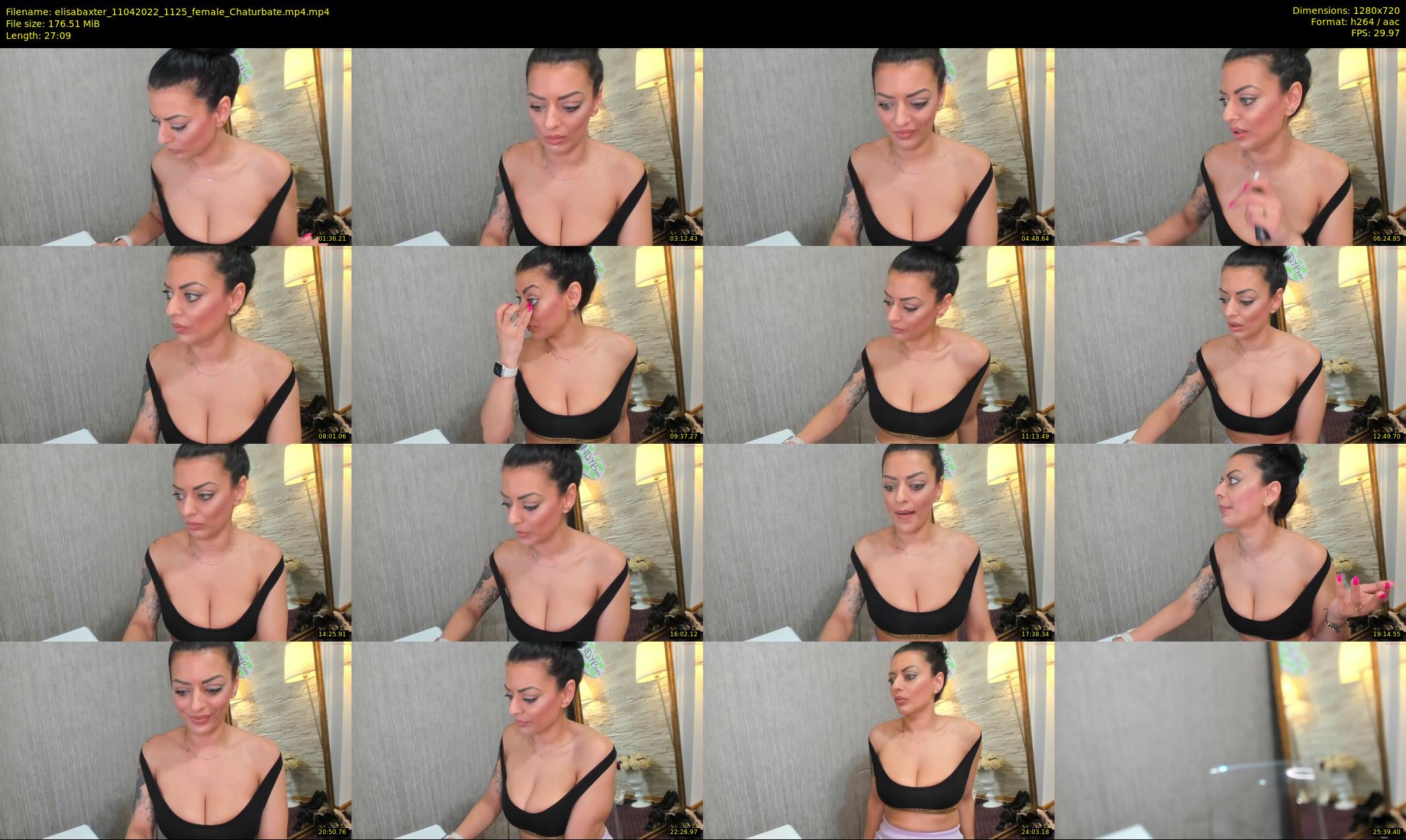 elisabaxter — 28 minute Chaturbate female cam show recording, 720p, Apr 11, 2022