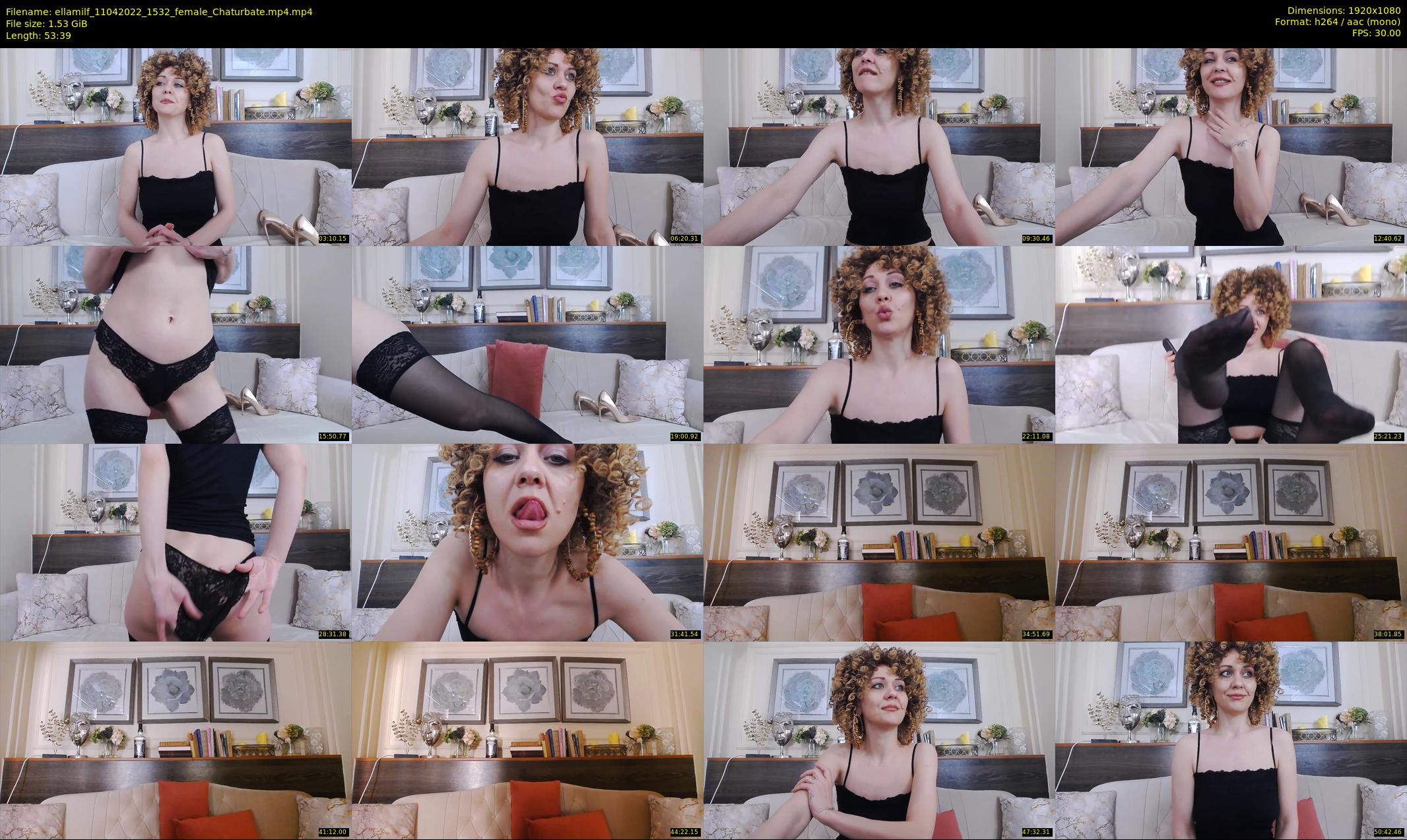 ellamilf — 54 minute Chaturbate female cam show recording, 1080p, Apr 11, 2022