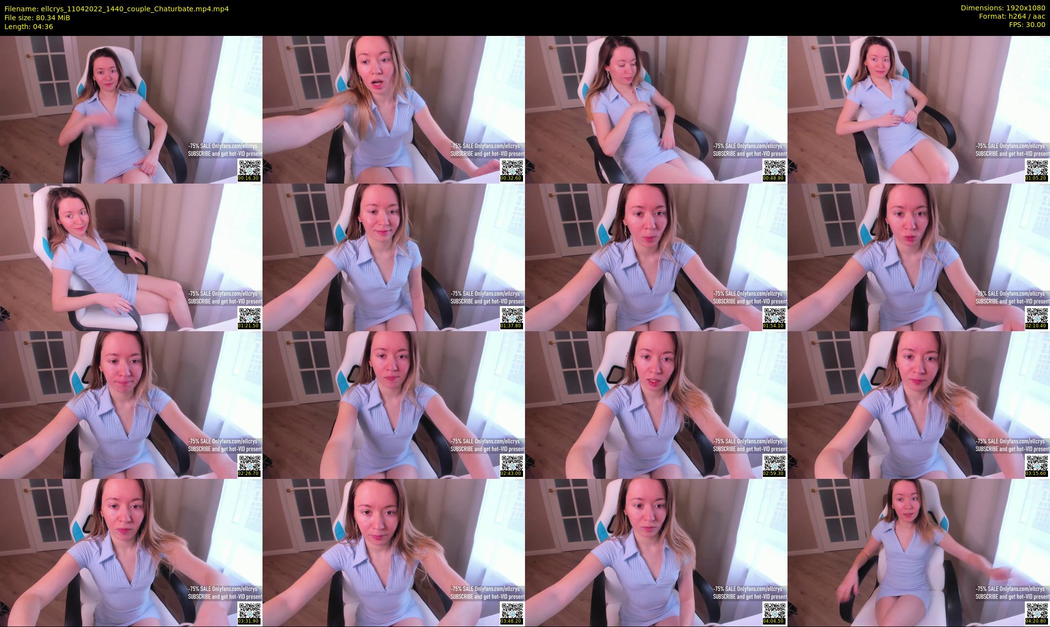 ellcrys — 5 minute Chaturbate couple cam show recording, 1080p, Apr 11, 2022