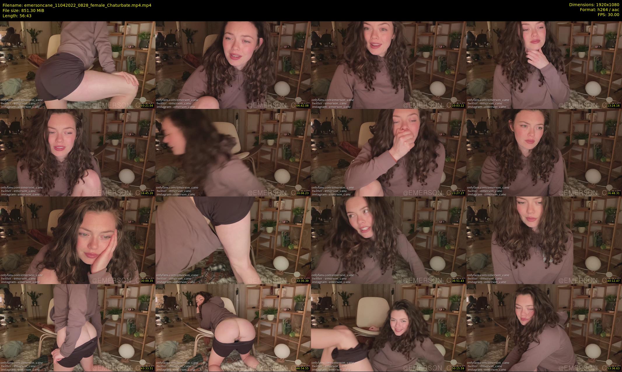 emersoncane — 57 minute Chaturbate female cam show recording, 1080p, Apr 11, 2022