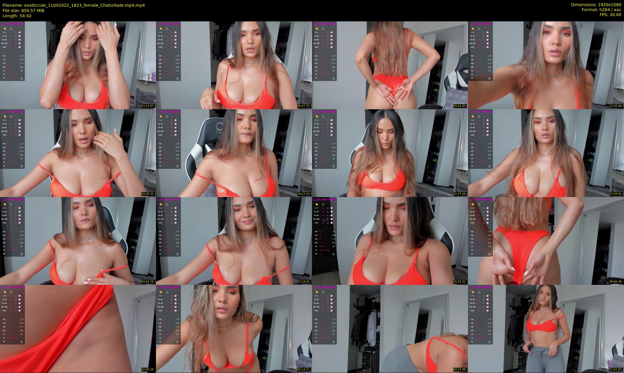 exoticcute — 55 minute Chaturbate female cam show recording, 1080p, Apr 11, 2022