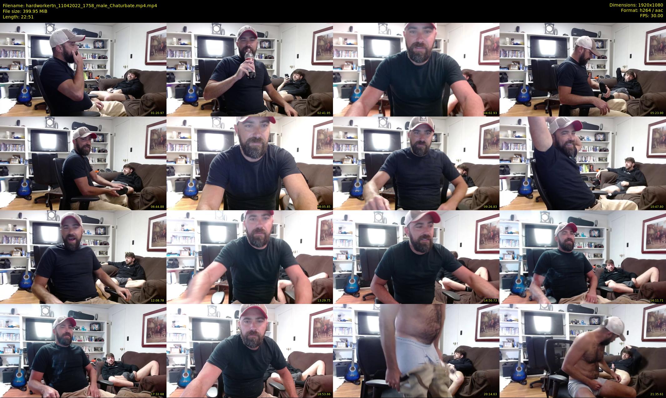 hardworkertn — 23 minute Chaturbate male cam show recording, 1080p, Apr 11, 2022