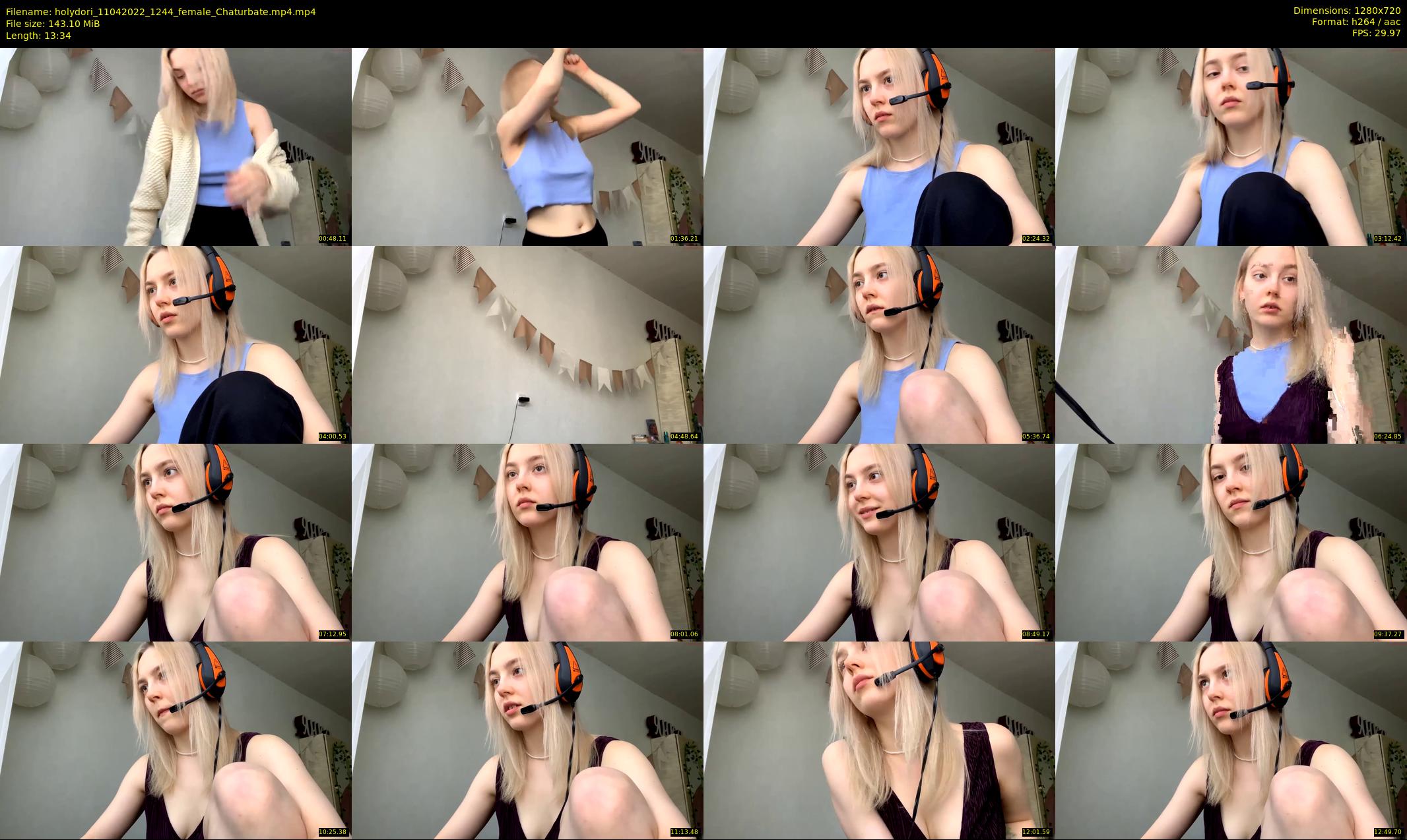 holydori — 14 minute Chaturbate female cam show recording, 720p, Apr 11, 2022