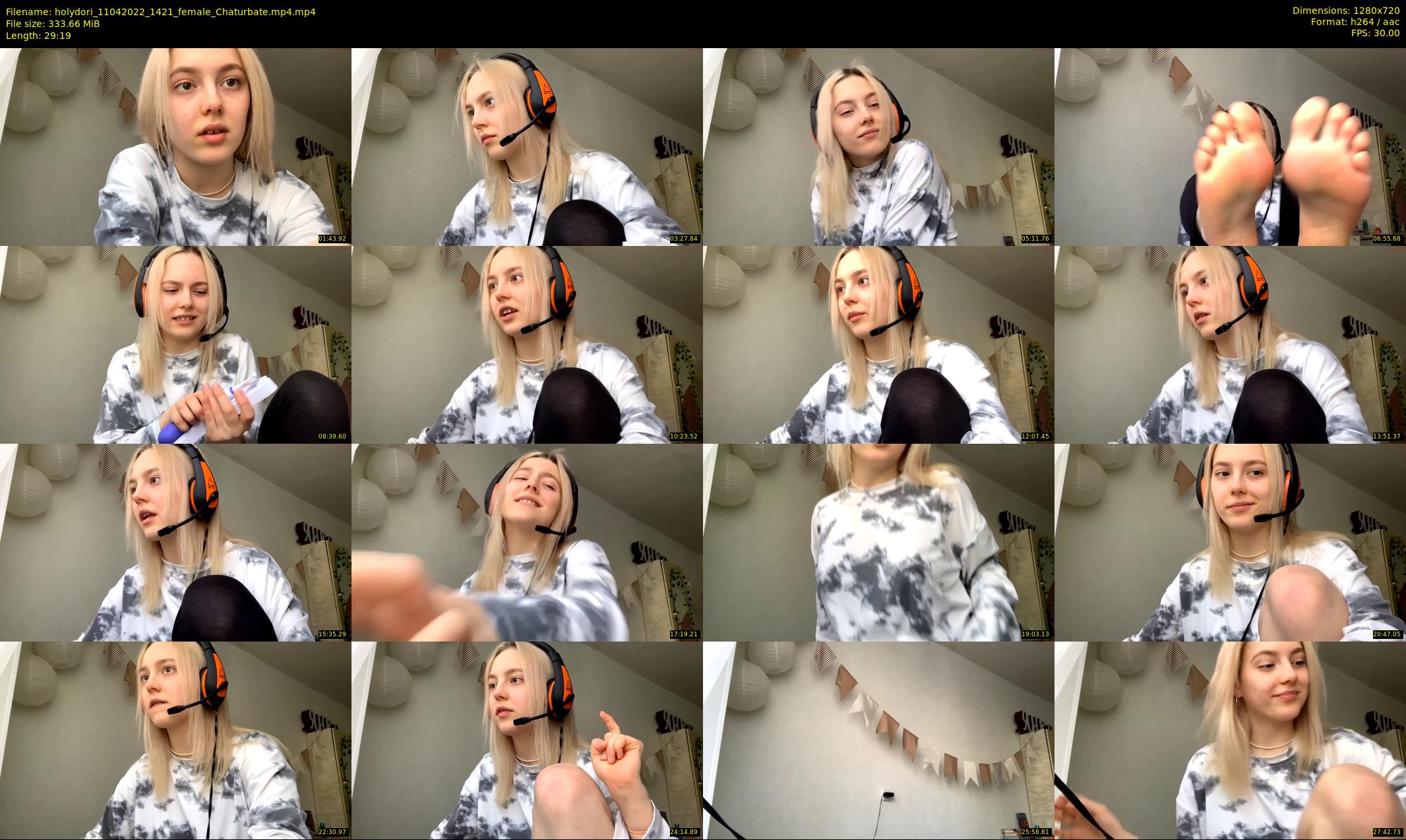 holydori — 30 minute Chaturbate female cam show recording, 720p, Apr 11, 2022