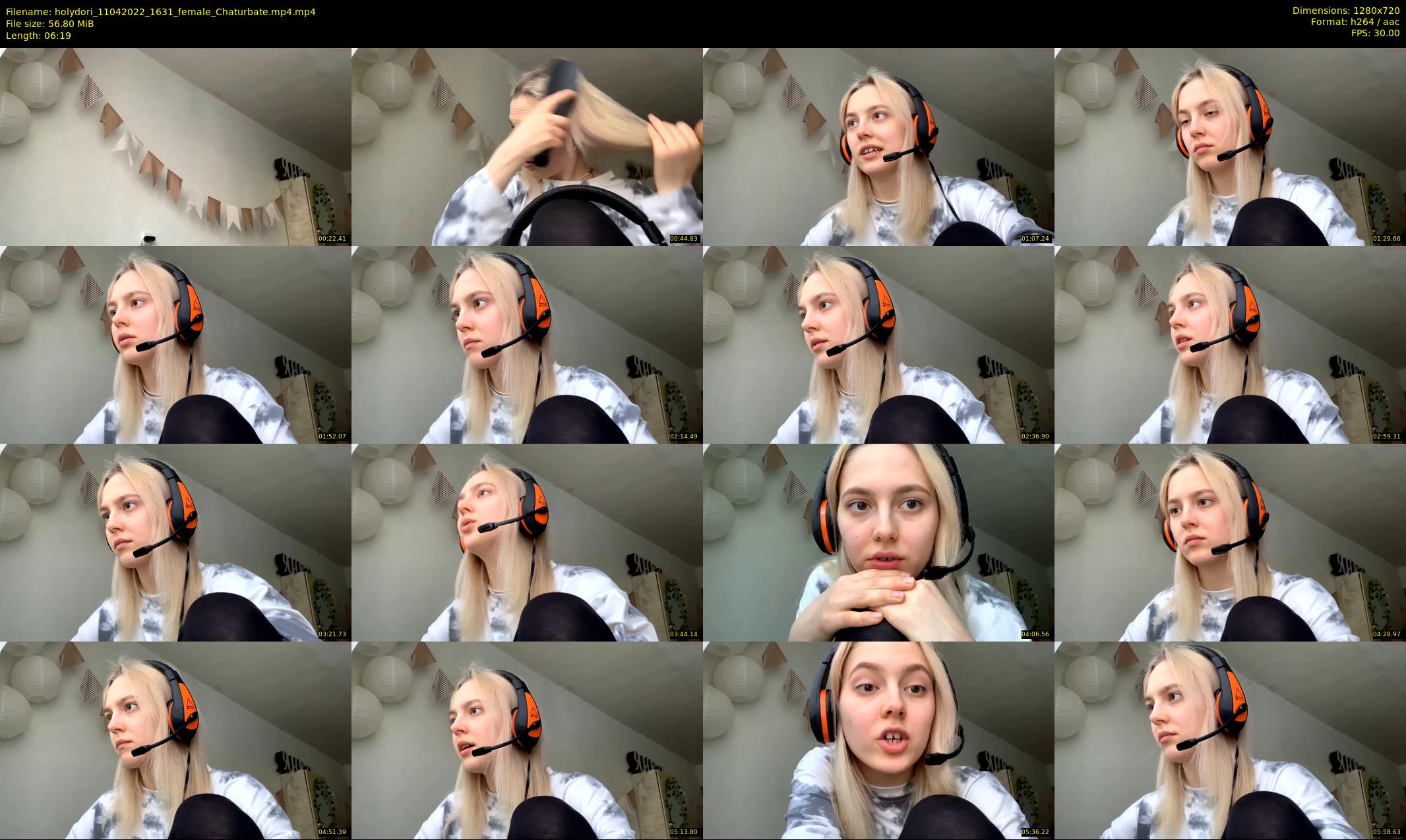 holydori — 7 minute Chaturbate female cam show recording, 720p, Apr 11, 2022