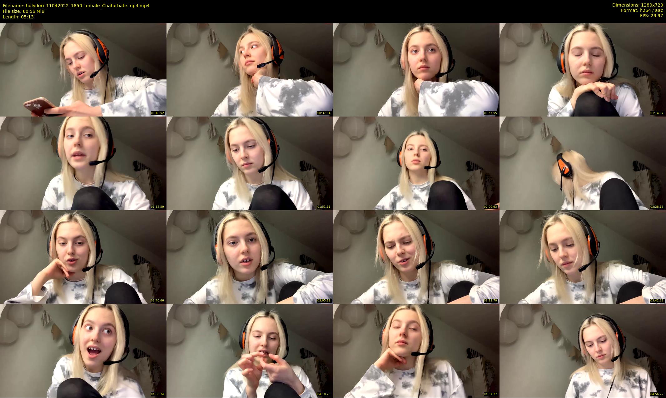 holydori — 6 minute Chaturbate female cam show recording, 720p, Apr 11, 2022