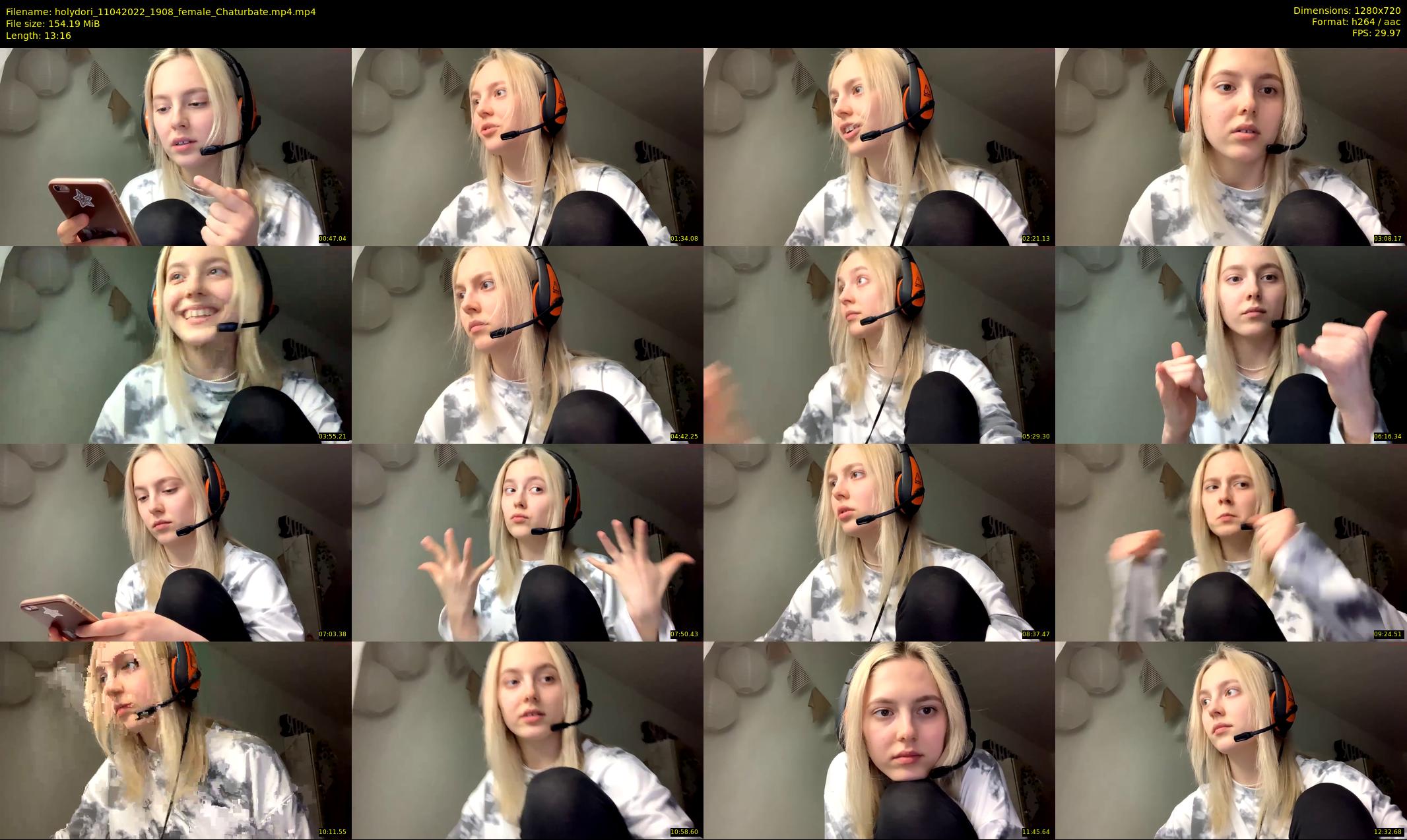 holydori — 14 minute Chaturbate female cam show recording, 720p, Apr 11, 2022