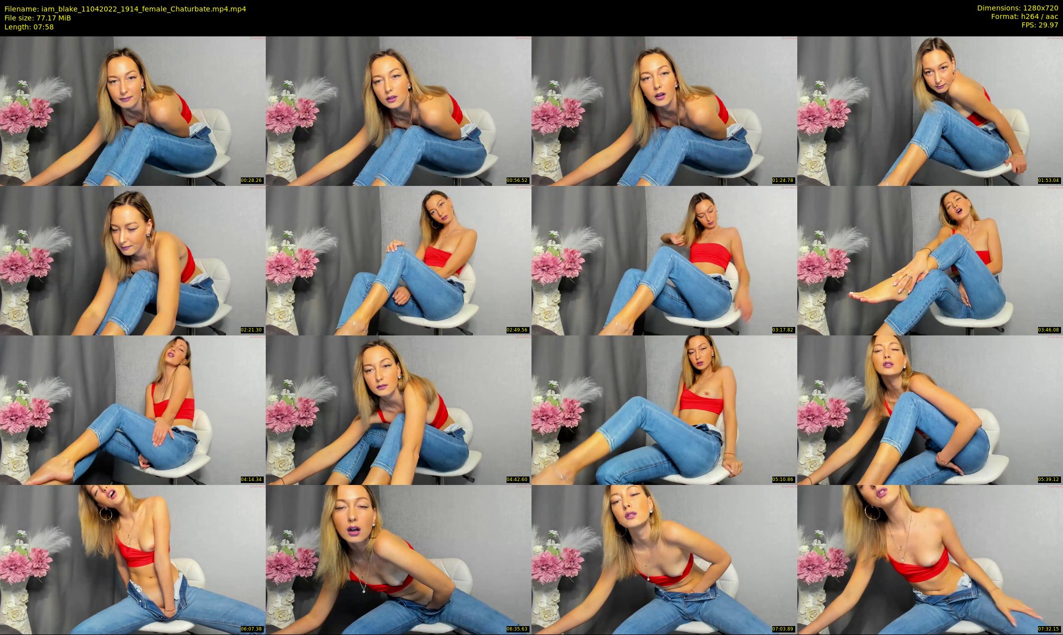 iam_blake — 8 minute Chaturbate female cam show recording, 720p, Apr 11, 2022