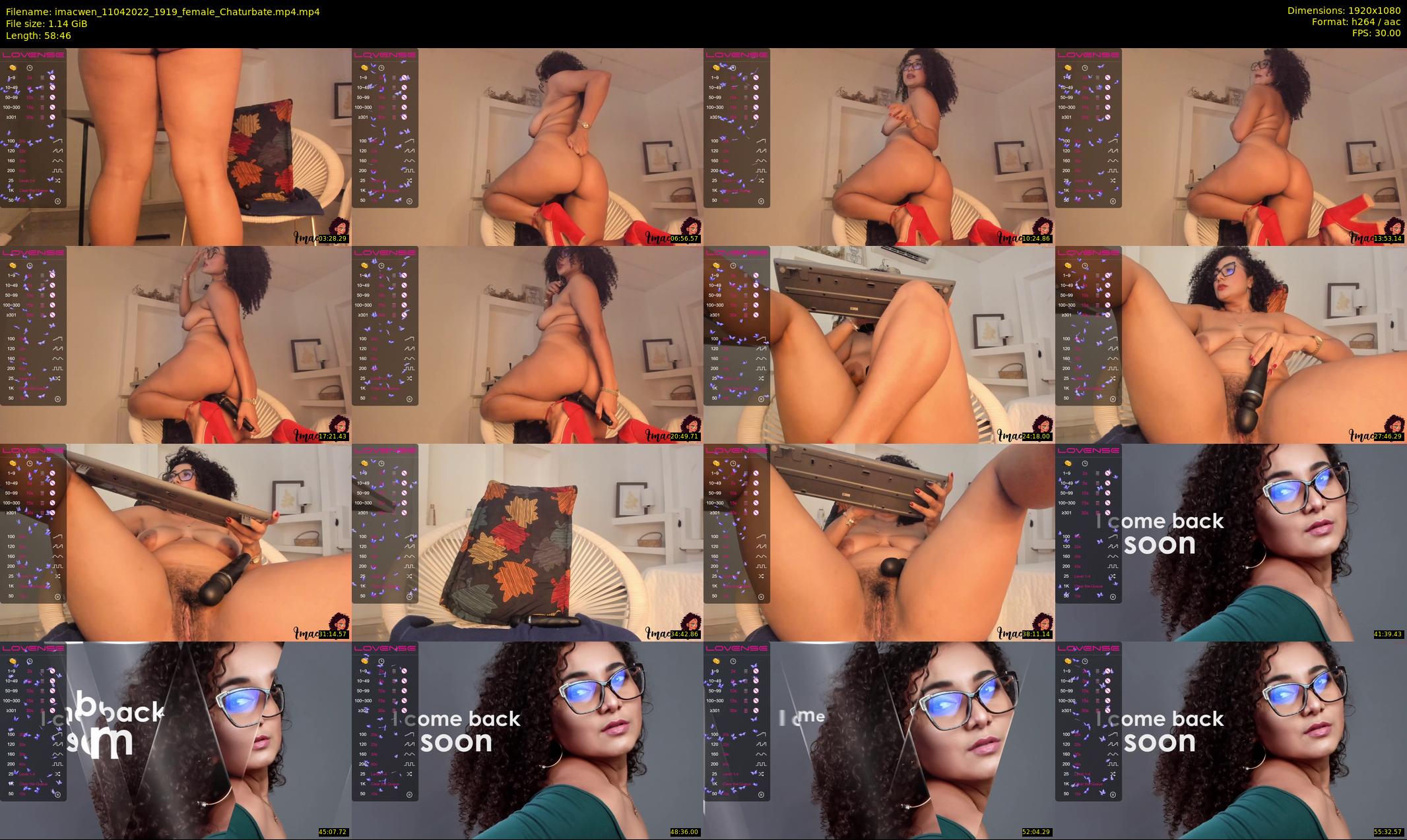 imacwen — 59 minute Chaturbate female cam show recording, 1080p, Apr 11, 2022