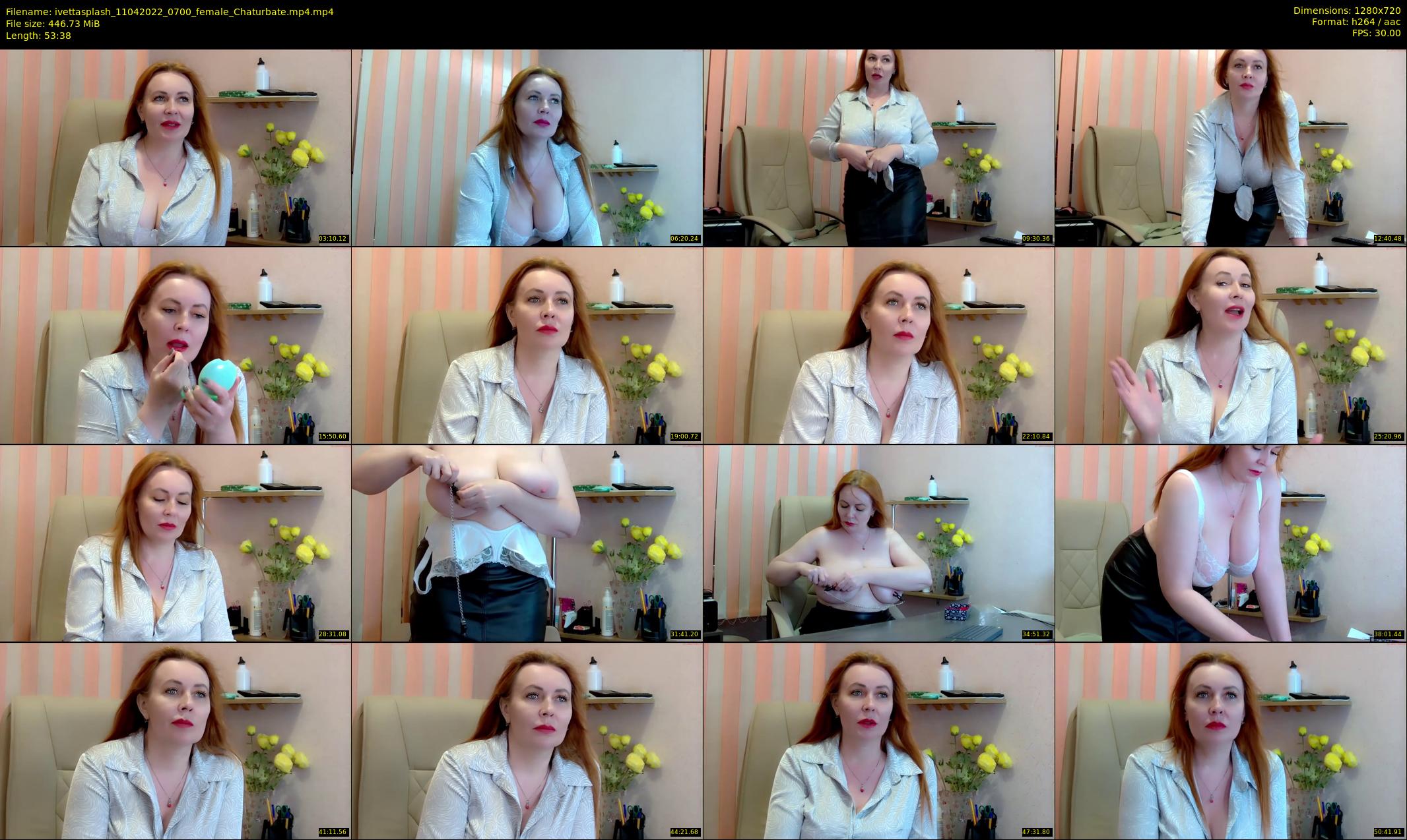 ivettasplash — 54 minute Chaturbate female cam show recording, 720p, Apr 11, 2022