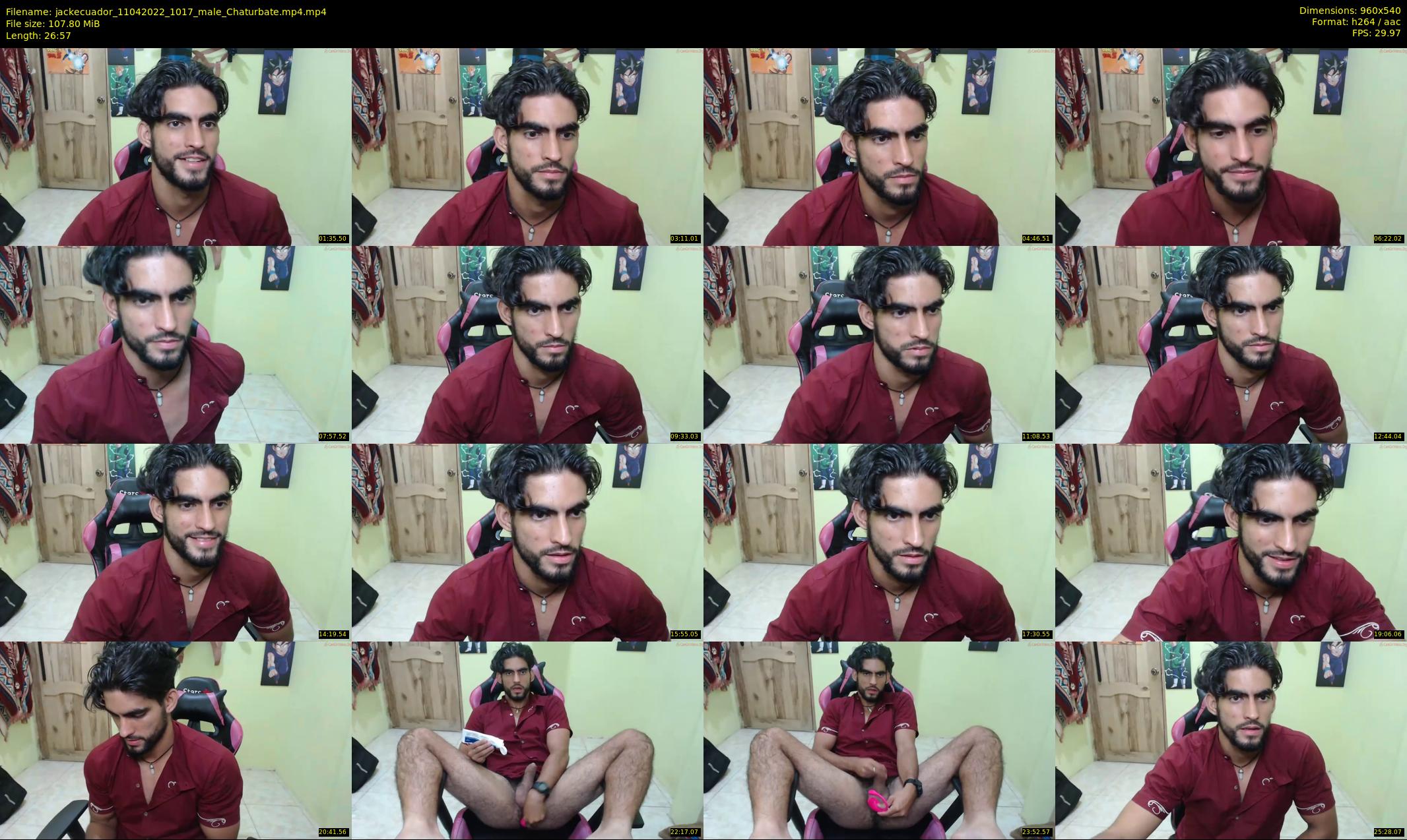 jackecuador — 27 minute Chaturbate male cam show recording, 480p, Apr 11, 2022