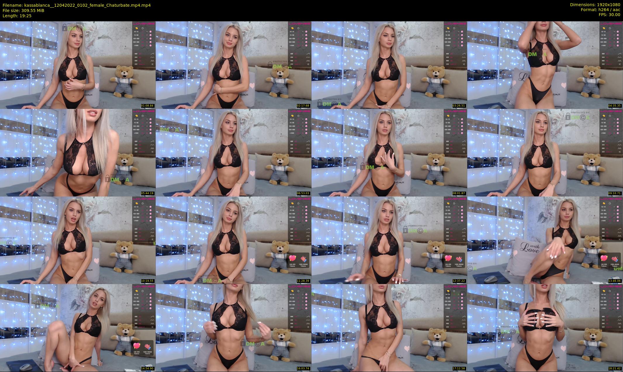 kassablanca_ — 20 minute Chaturbate female cam show recording, 1080p, Apr 12, 2022