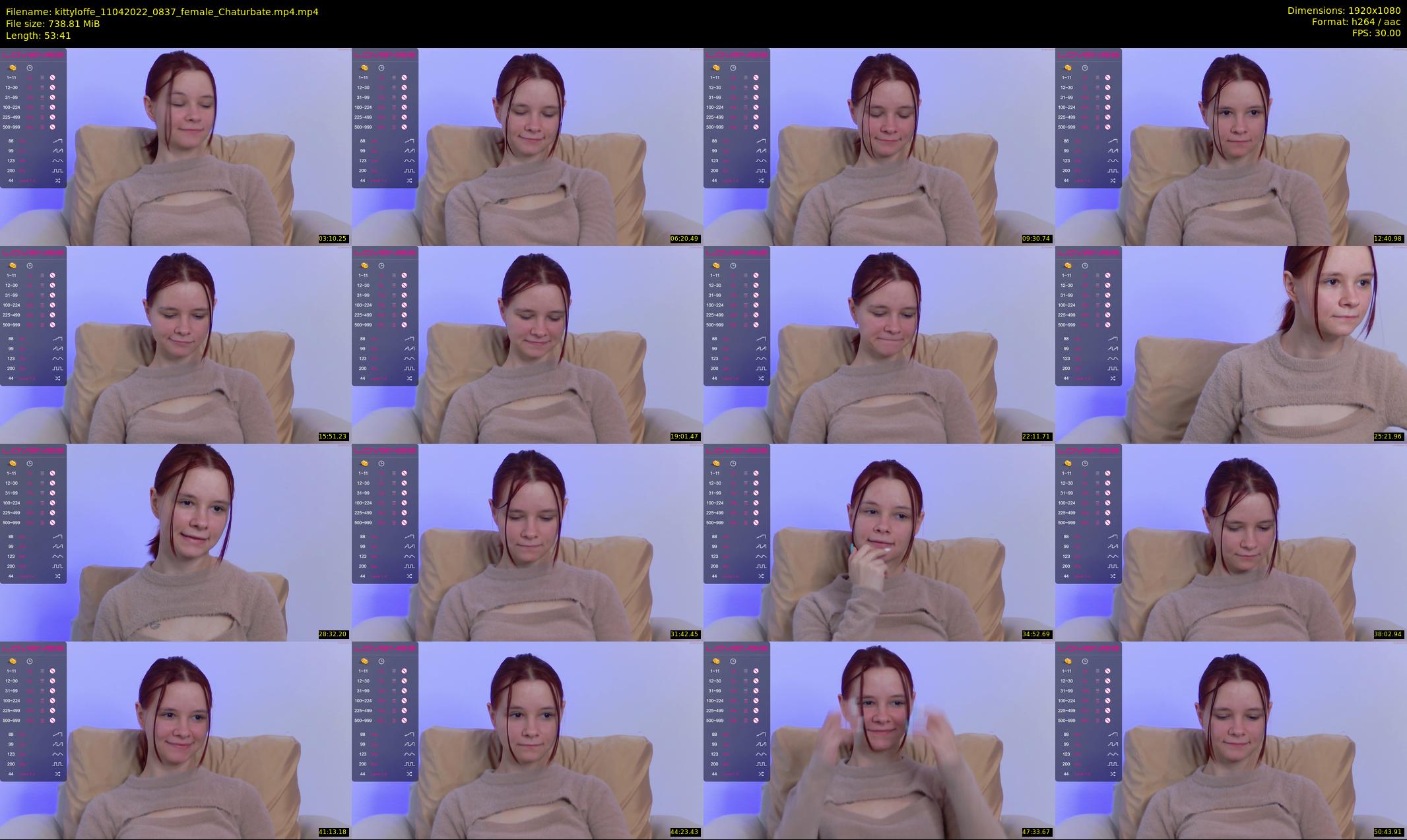 kittyloffe — 54 minute Chaturbate female cam show recording, 1080p, Apr 11, 2022