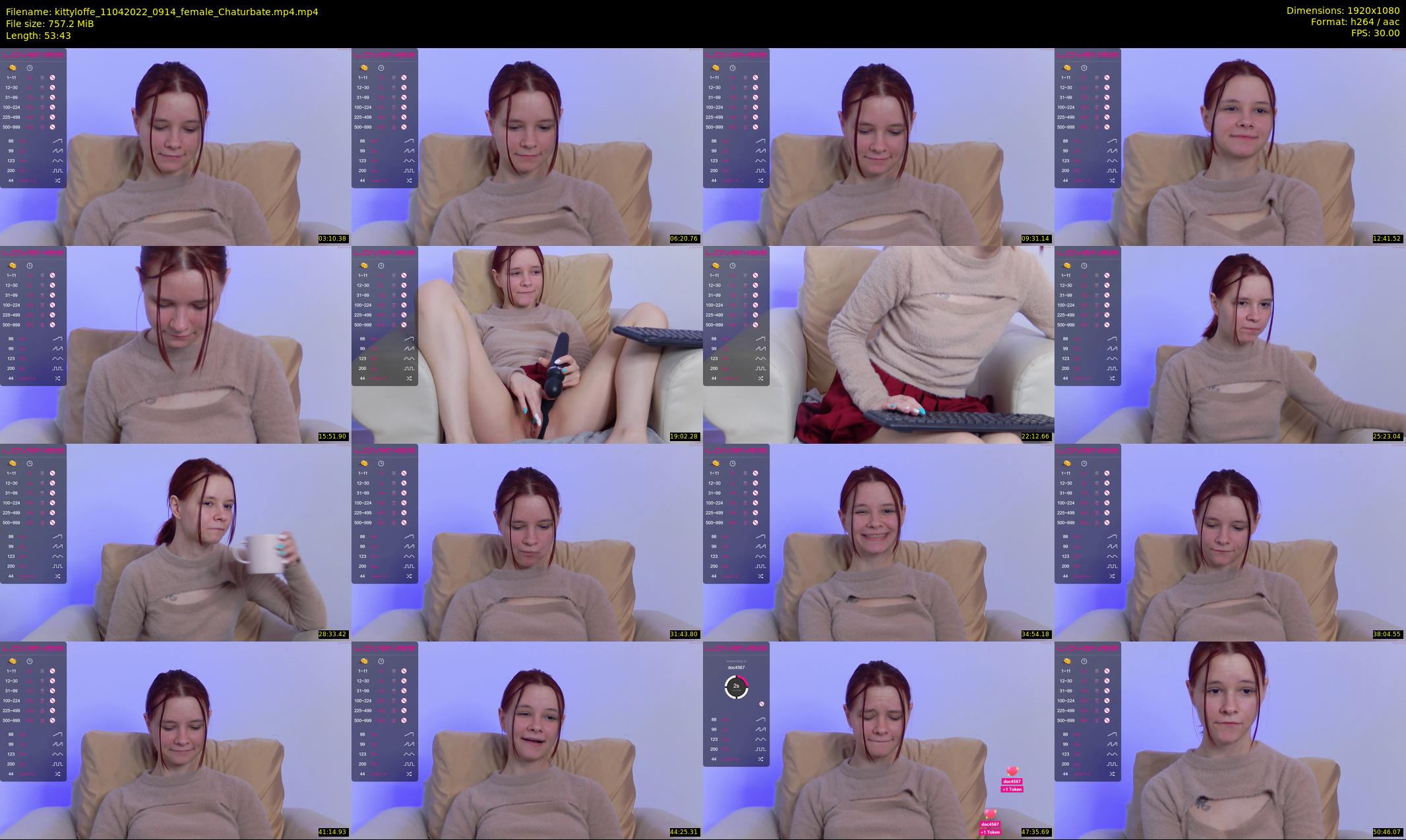 kittyloffe — 54 minute Chaturbate female cam show recording, 1080p, Apr 11, 2022