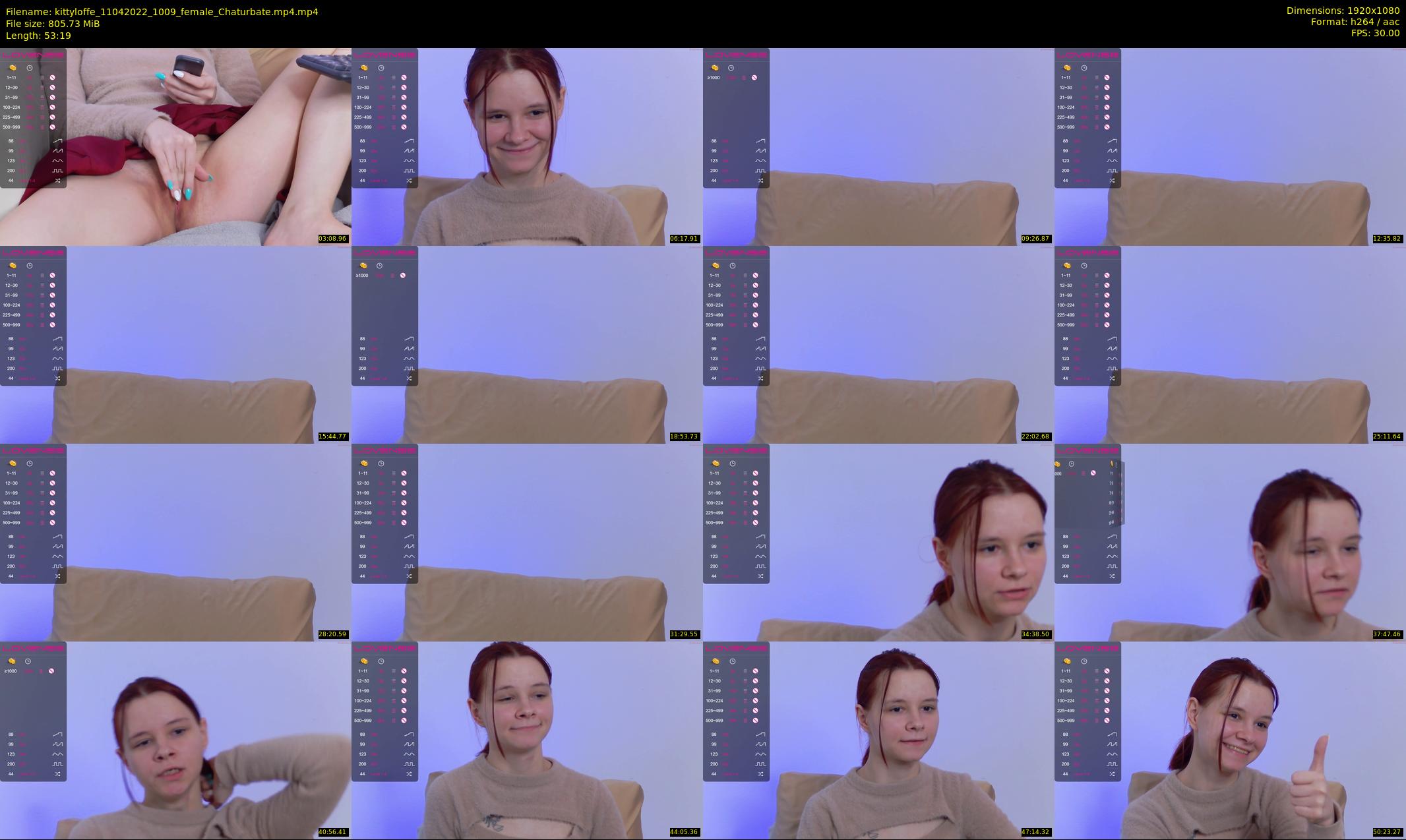 kittyloffe — 54 minute Chaturbate female cam show recording, 1080p, Apr 11, 2022