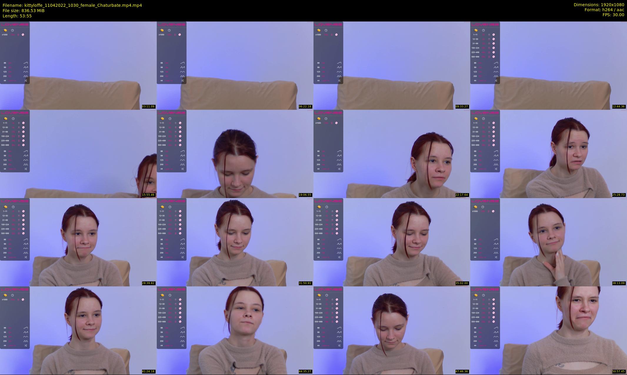 kittyloffe — 54 minute Chaturbate female cam show recording, 1080p, Apr 11, 2022