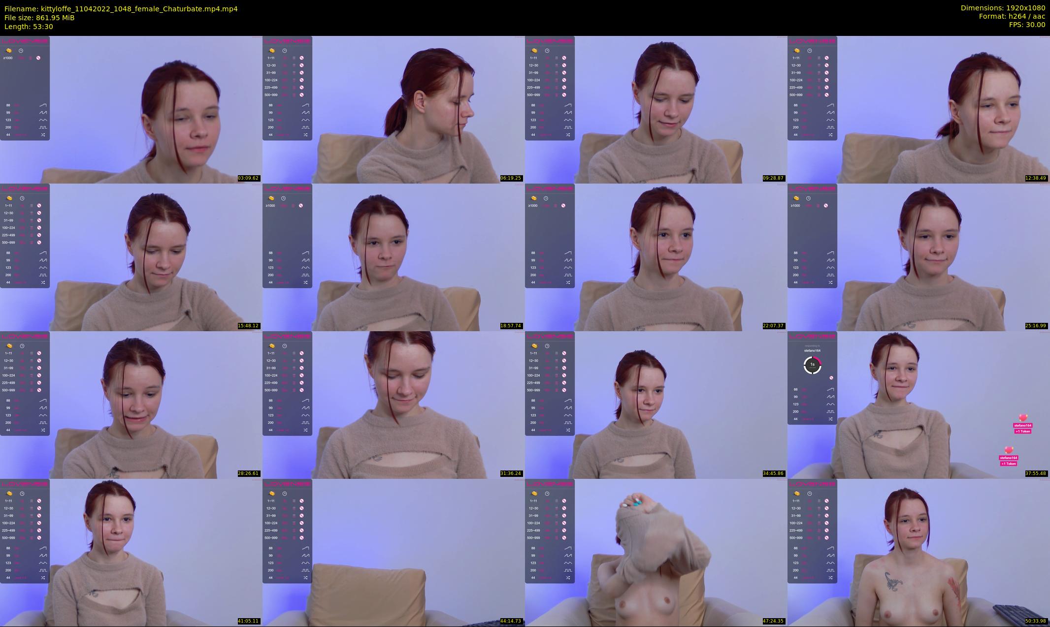 kittyloffe — 54 minute Chaturbate female cam show recording, 1080p, Apr 11, 2022