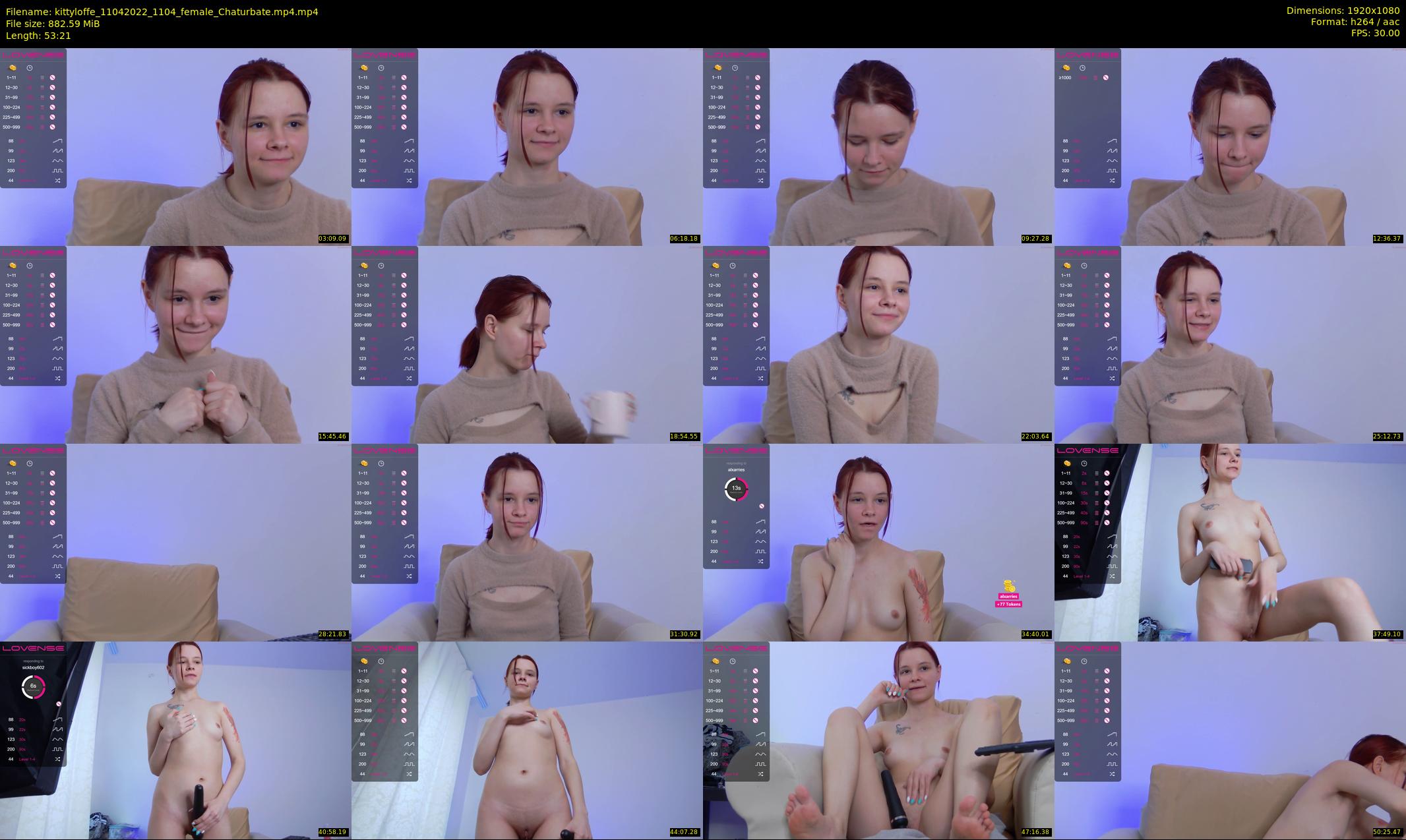 kittyloffe — 54 minute Chaturbate female cam show recording, 1080p, Apr 11, 2022
