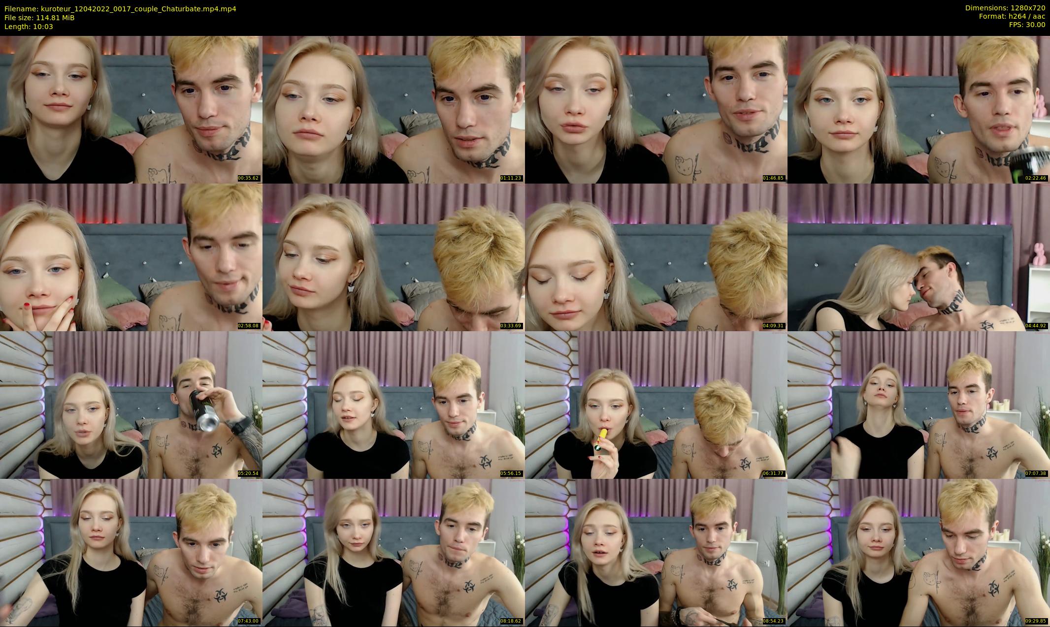 kuroteur — 11 minute Chaturbate couple cam show recording, 720p, Apr 12, 2022