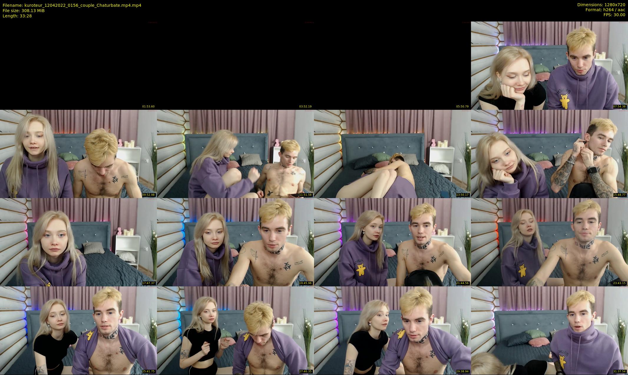 kuroteur — 34 minute Chaturbate couple cam show recording, 720p, Apr 12, 2022