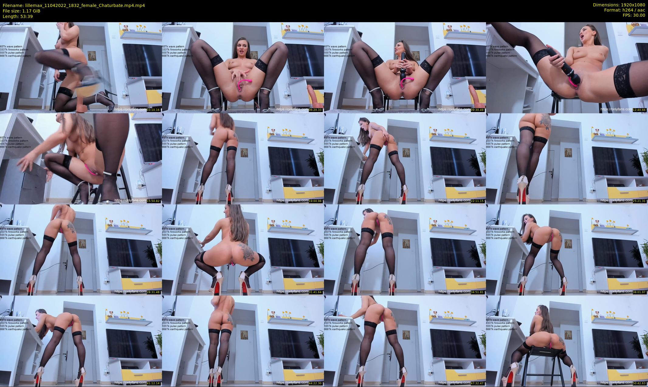 lillemax — 54 minute Chaturbate female cam show recording, 1080p, Apr 11, 2022