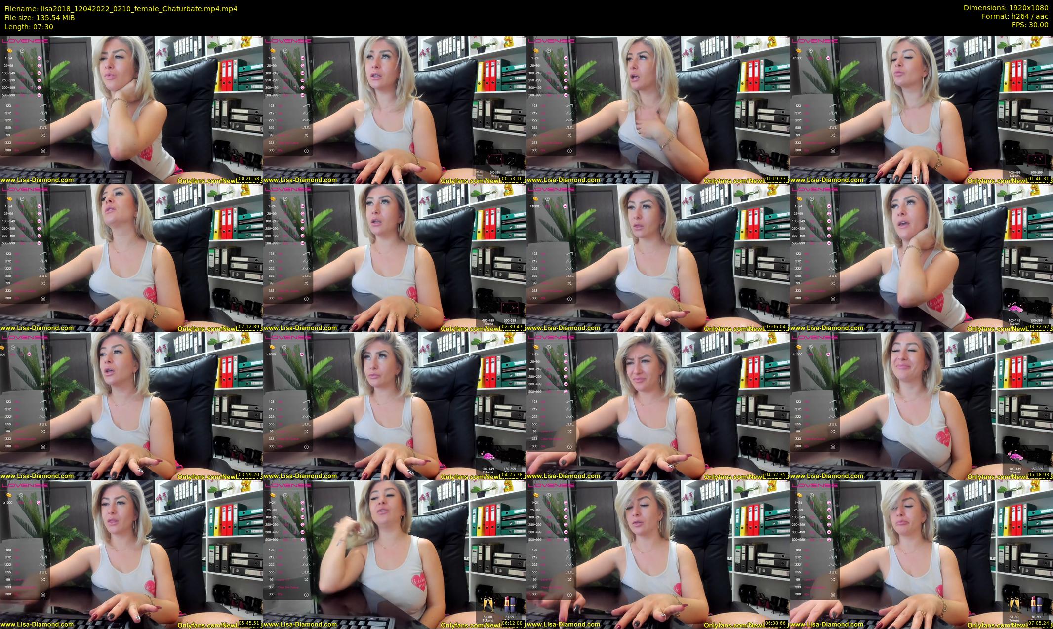 lisa2018 — 8 minute Chaturbate female cam show recording, 1080p, Apr 12, 2022