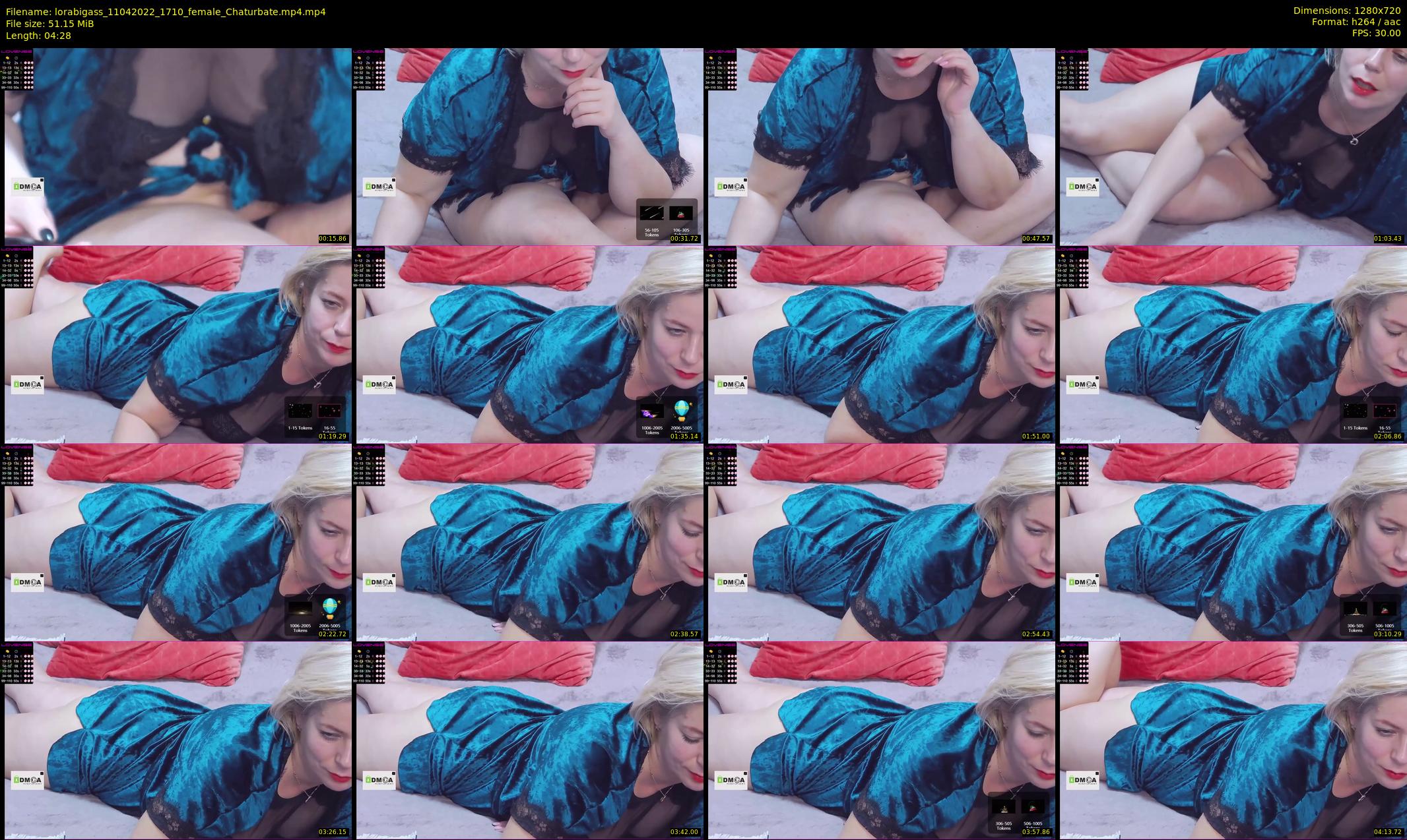 lorabigass — 5 minute Chaturbate female cam show recording, 720p, Apr 11, 2022