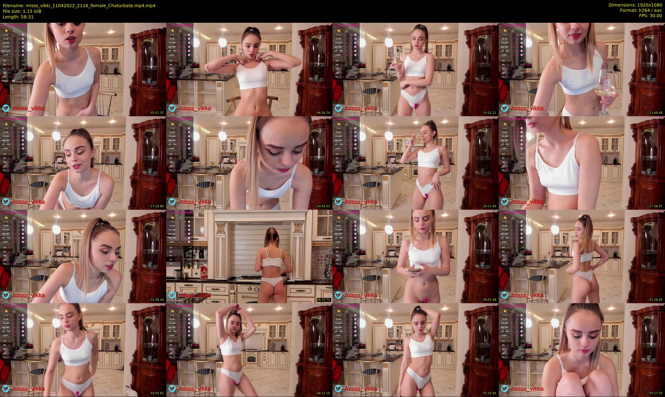 misss_vikki — 59 minute Chaturbate female cam show recording, 1080p, Apr 11, 2022
