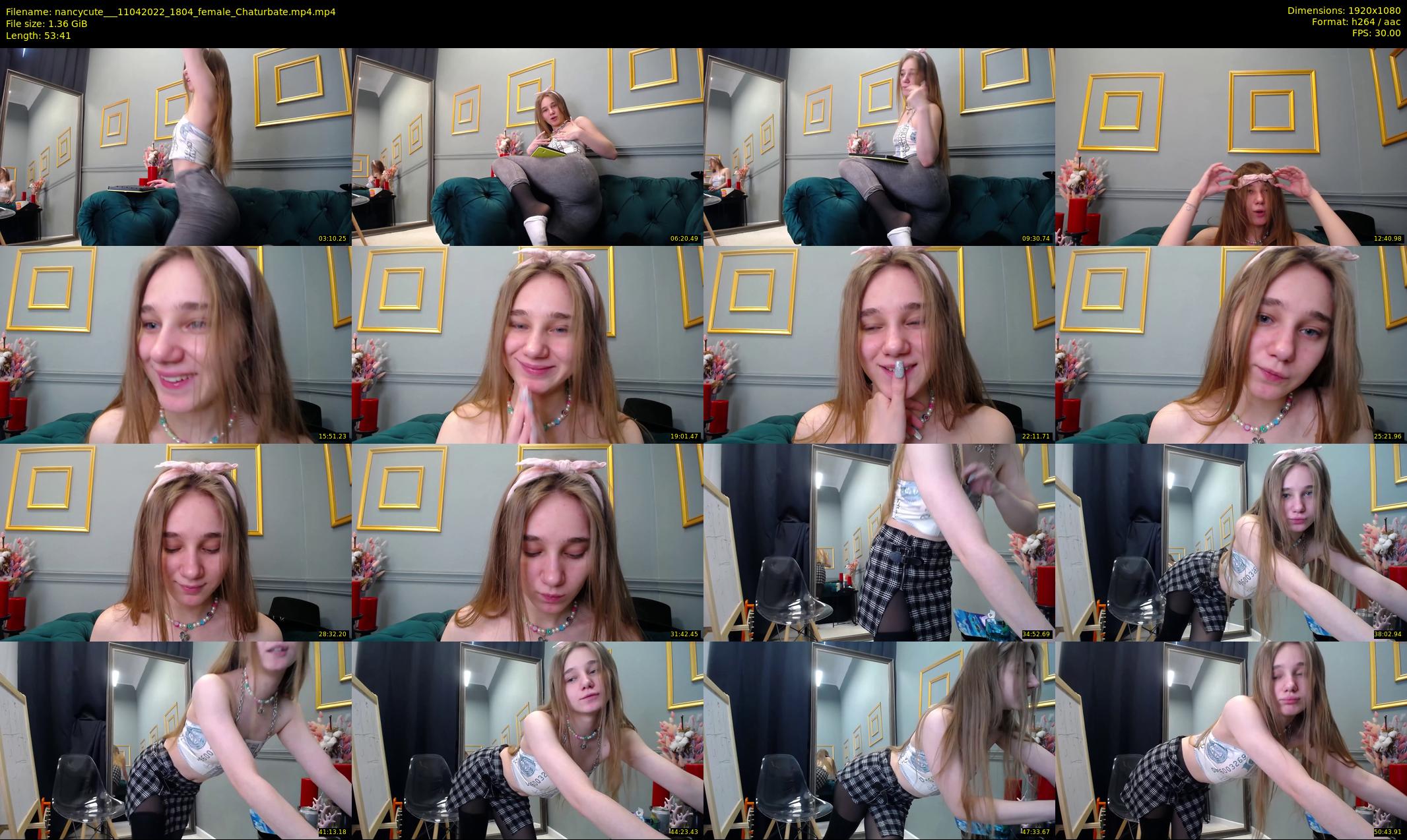 nancycute__ — 54 minute Chaturbate female cam show recording, 1080p, Apr 11, 2022