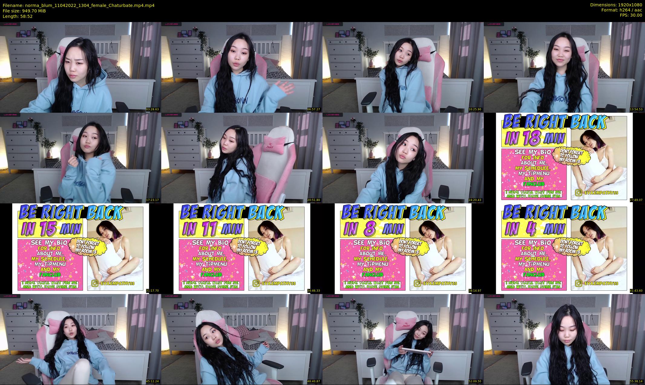 norma_blum — 59 minute Chaturbate female cam show recording, 1080p, Apr 11, 2022