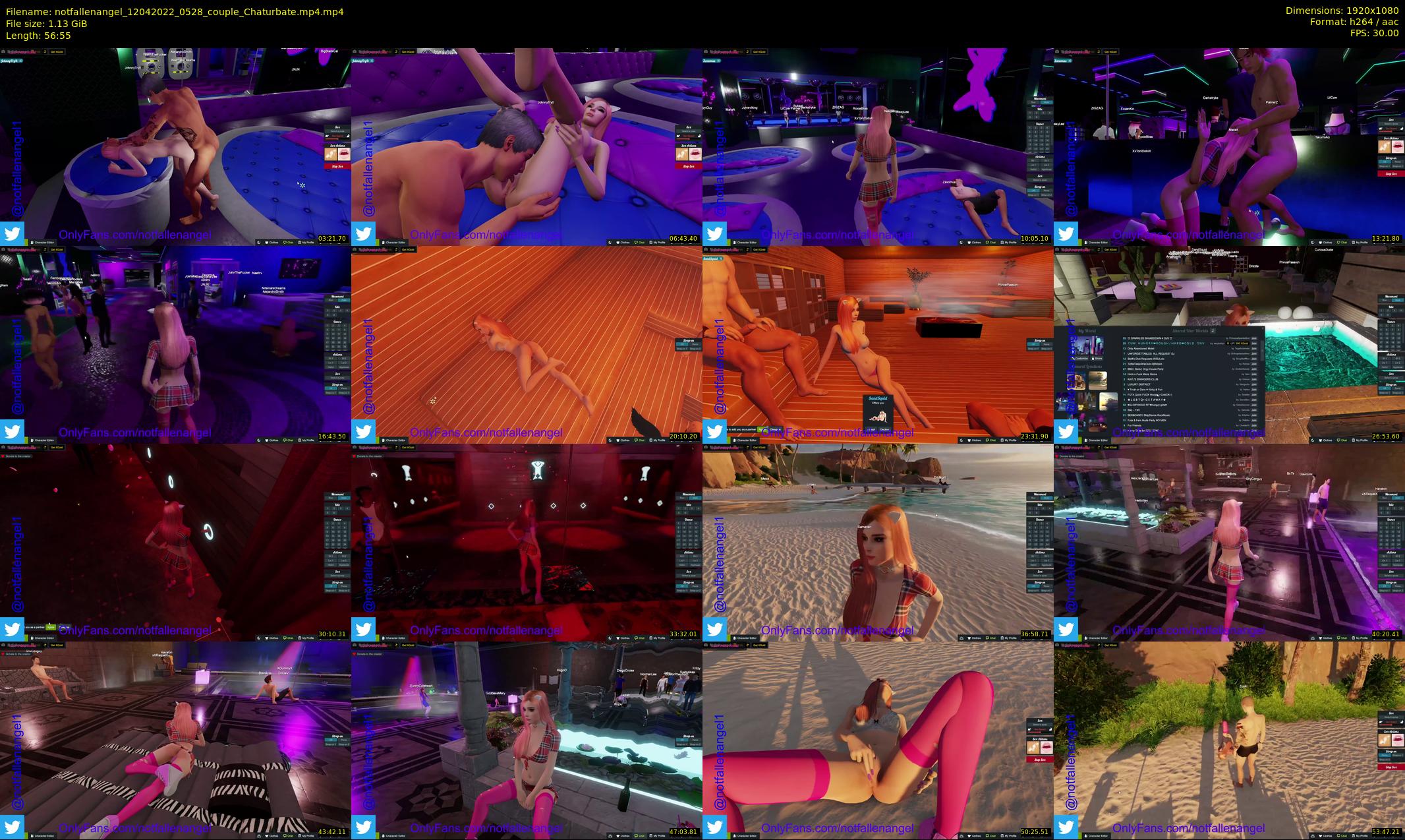 notfallenangel — 57 minute Chaturbate couple cam show recording, 1080p, Apr 12, 2022