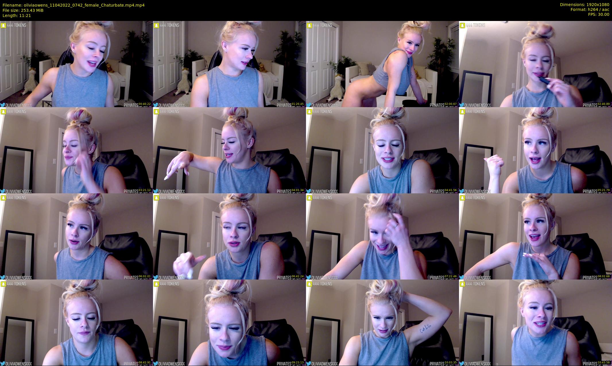 oliviaowens — 12 minute Chaturbate female cam show recording, 1080p, Apr 11, 2022