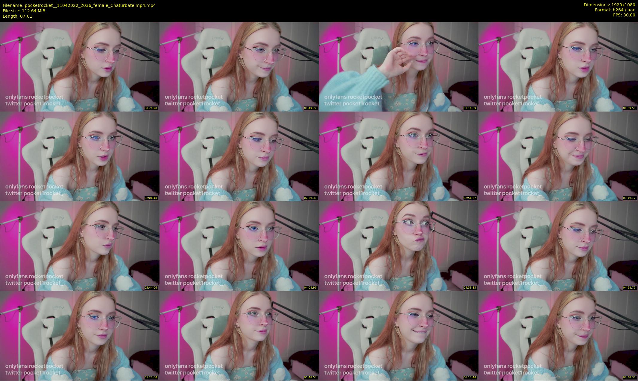 pocketrocket_ — 8 minute Chaturbate female cam show recording, 1080p, Apr 11, 2022