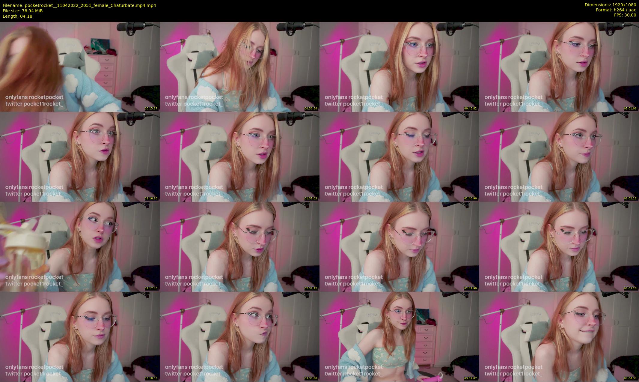 pocketrocket_ — 5 minute Chaturbate female cam show recording, 1080p, Apr 11, 2022