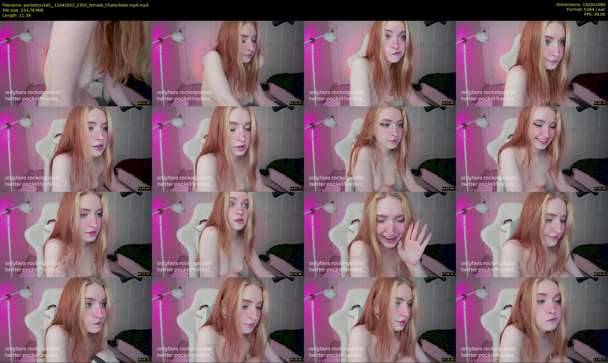 pocketrocket_ — 12 minute Chaturbate female cam show recording, 1080p, Apr 11, 2022
